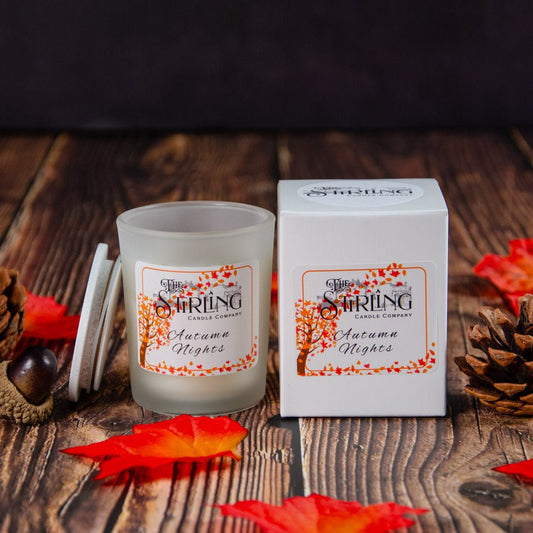 Autumn Nights - Small Candle - mezetto Shopify Collective The Stirling Candle Company