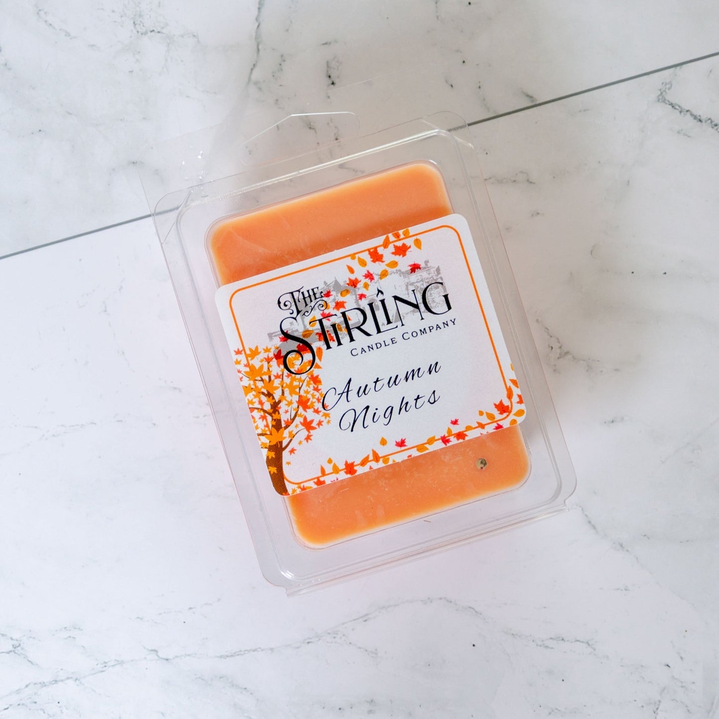 Autumn Nights - Wax Melt Clamshell - mezetto Shopify Collective The Stirling Candle Company