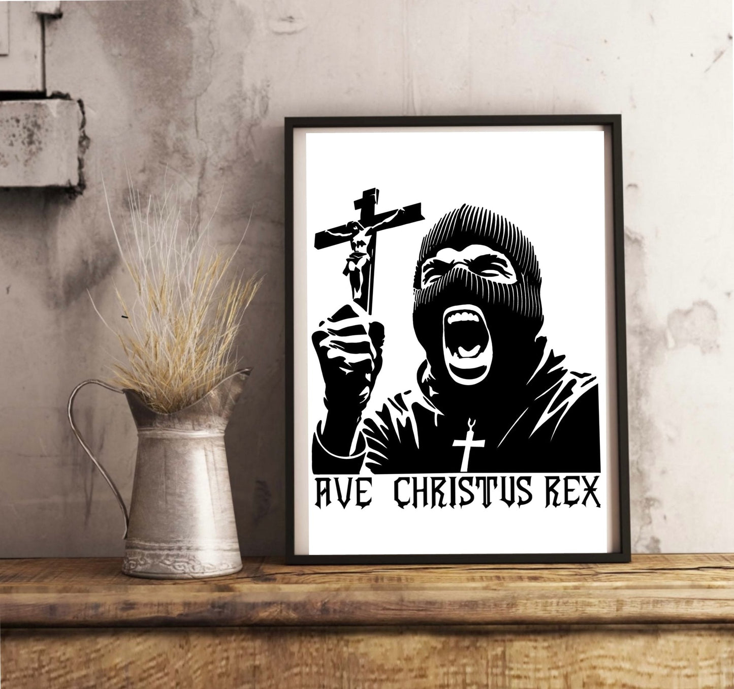 Ave Christus Rex – Bold Christian Wall Art Print - mezetto KEOLIX KEOLIX