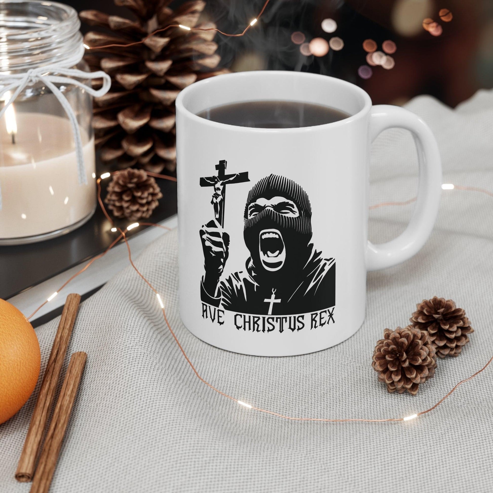 Ave Christus Rex Mug – Bold Christian Coffee Cup - mezetto KEOLIX KEOLIX