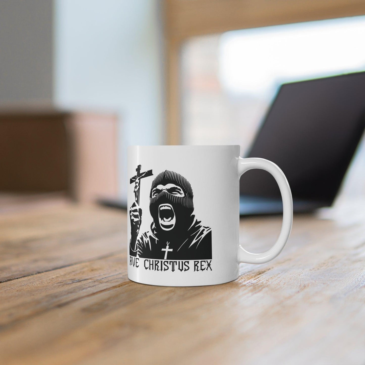 Ave Christus Rex Mug – Bold Christian Coffee Cup - mezetto KEOLIX KEOLIX