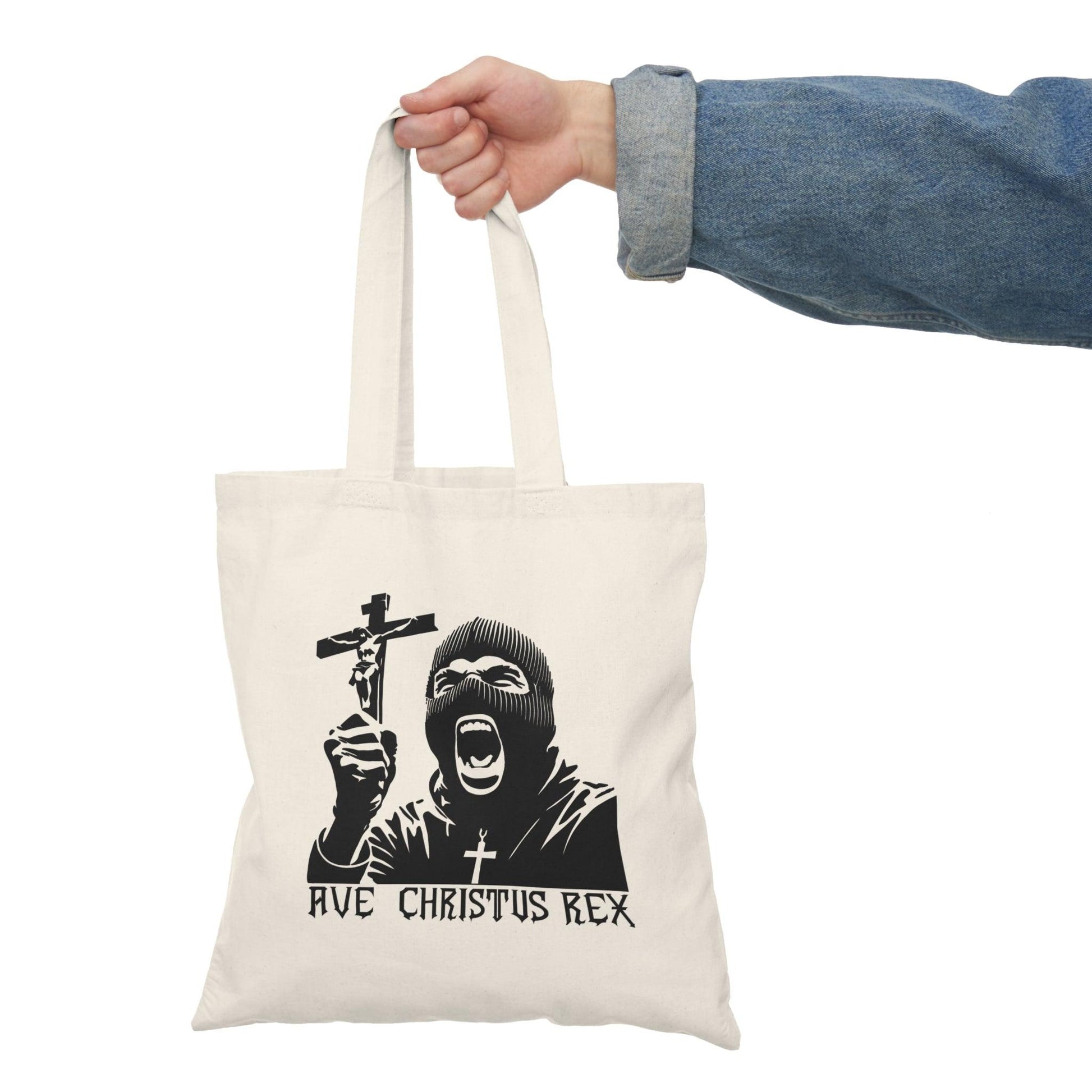 Ave Christus Rex Tote Bag – Balaclava Design - mezetto KEOLIX KEOLIX