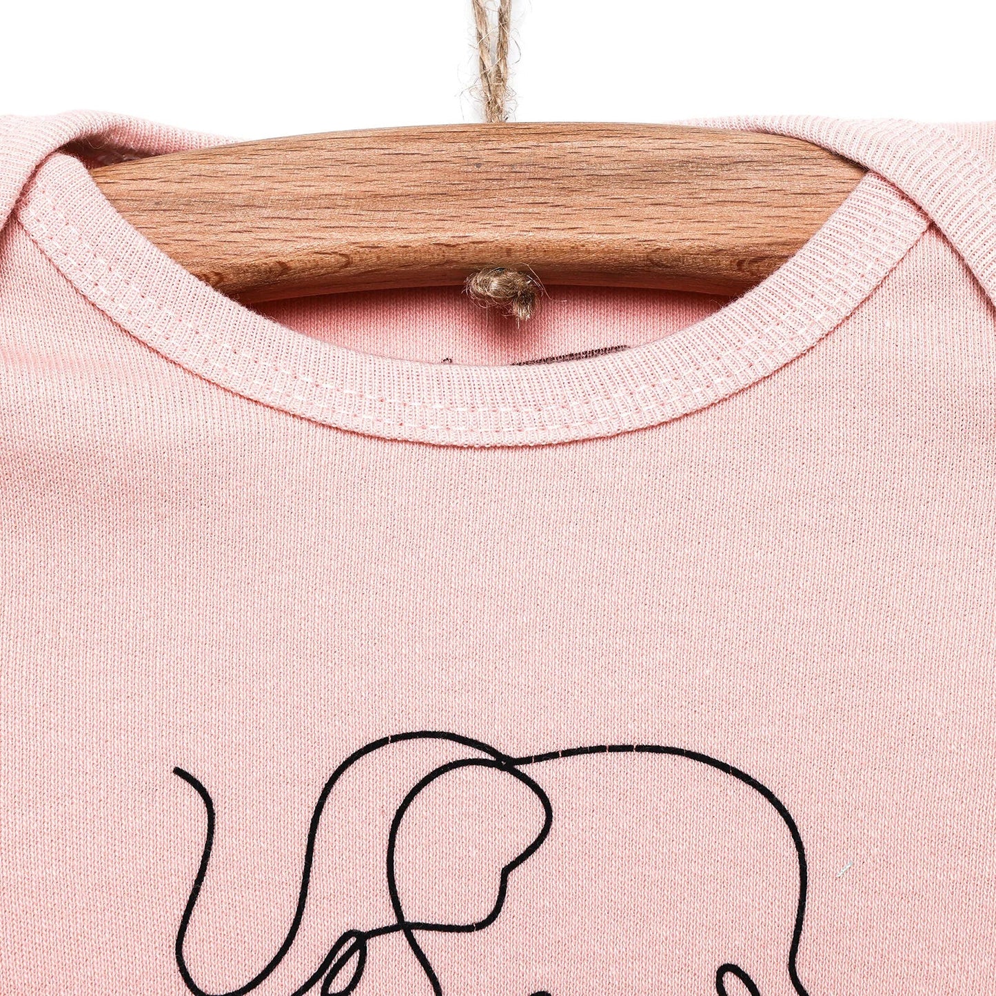 HelloBaby Long Sleeve Bodysuit - Light Pink