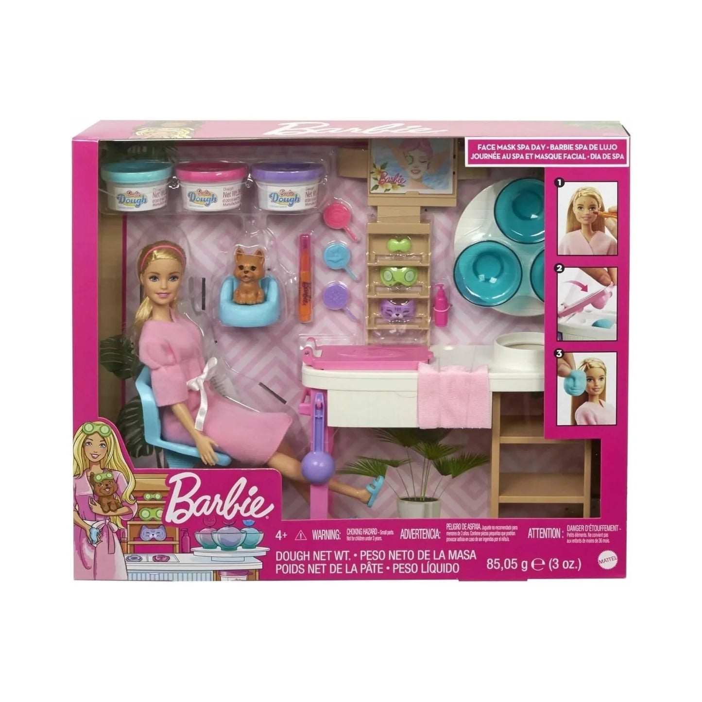 Barbie Face Mask Spa Day Playset