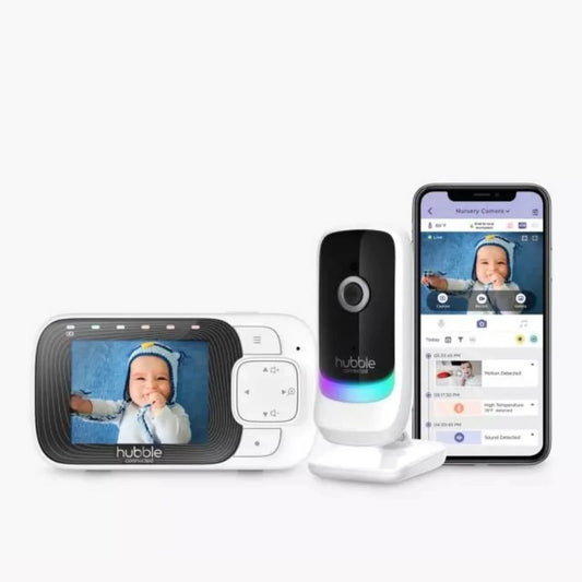 Hubble Nursery Pal Essentials 2.8" Video Baby Monitor White