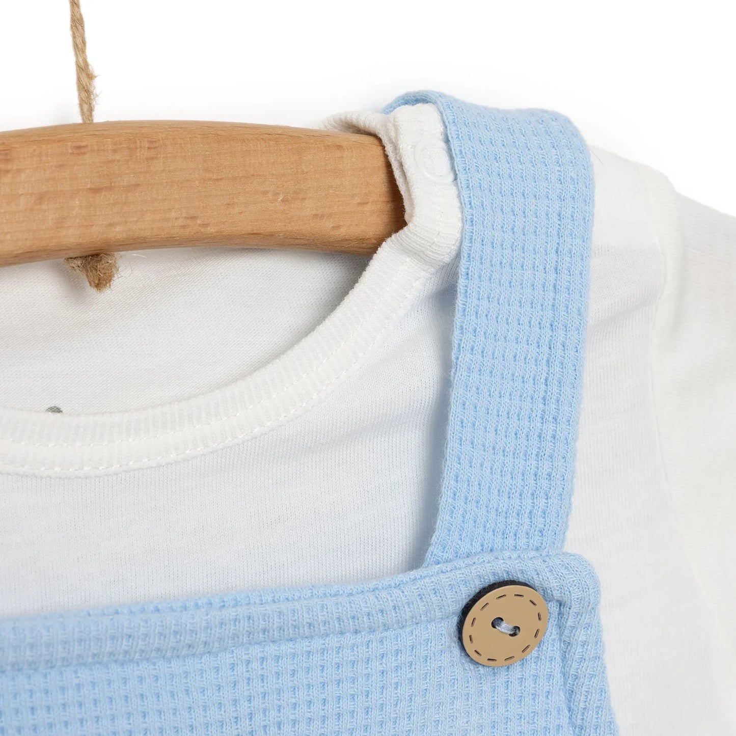 Bebbek Boy Overalls T-shirt - Ecru