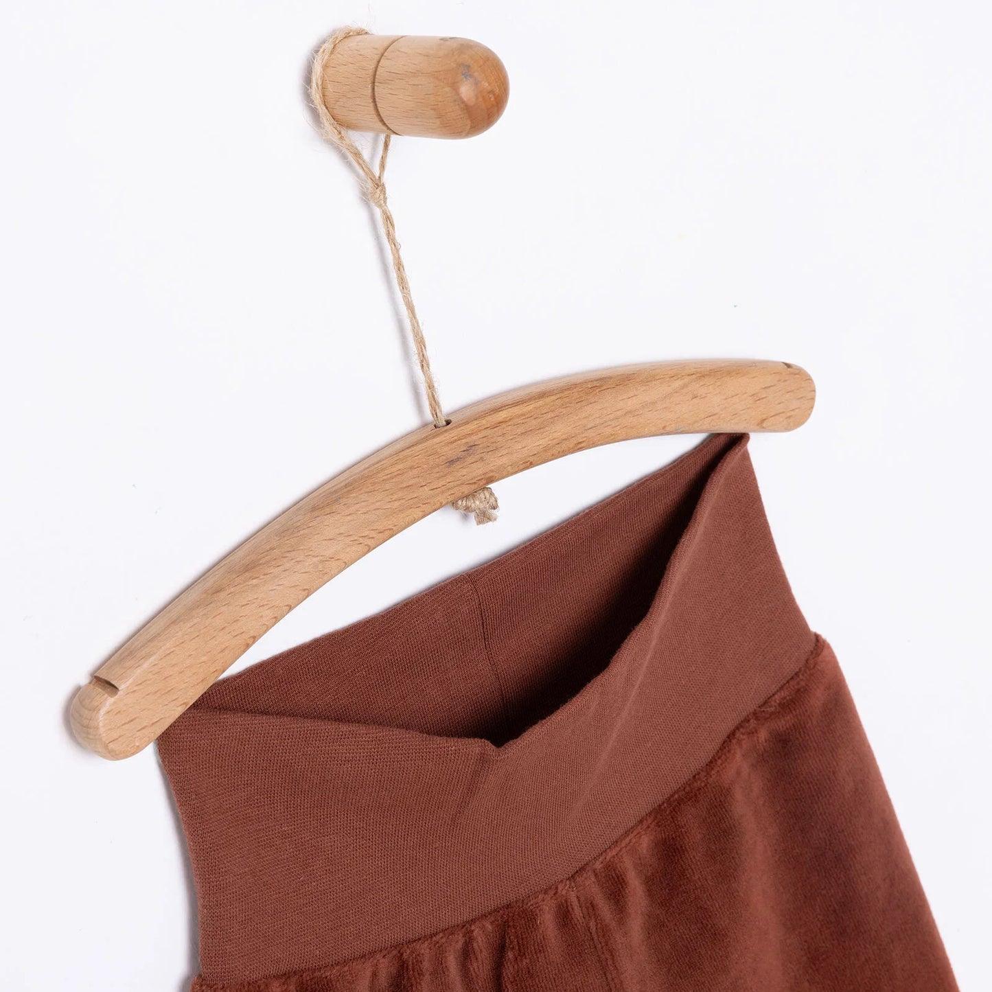 HelloBaby Unisex Velvet Footed Bottom - Brown