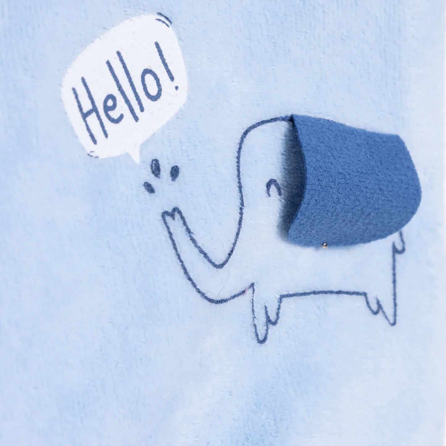 HelloBaby Newborn Vest - Light Blue