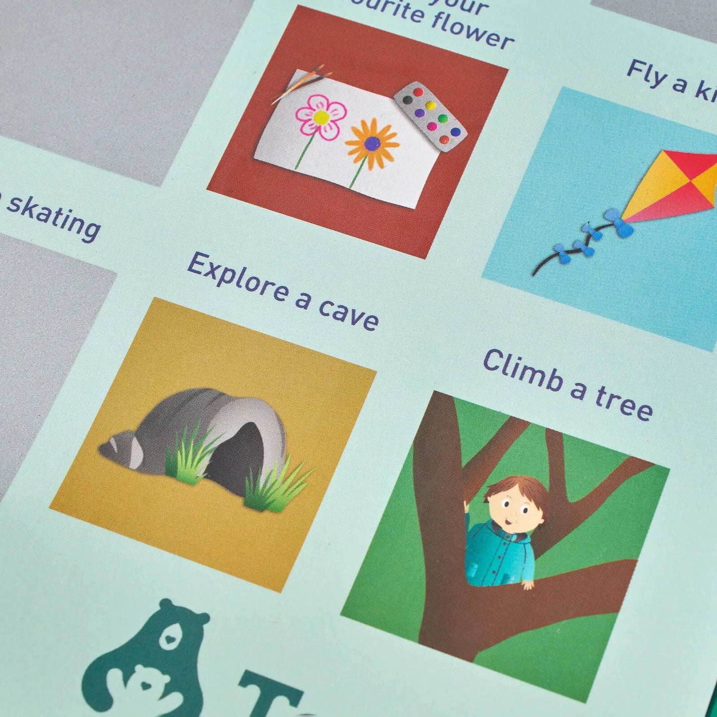 Toddle born Wild A2 100 Activity Bucket List Poster