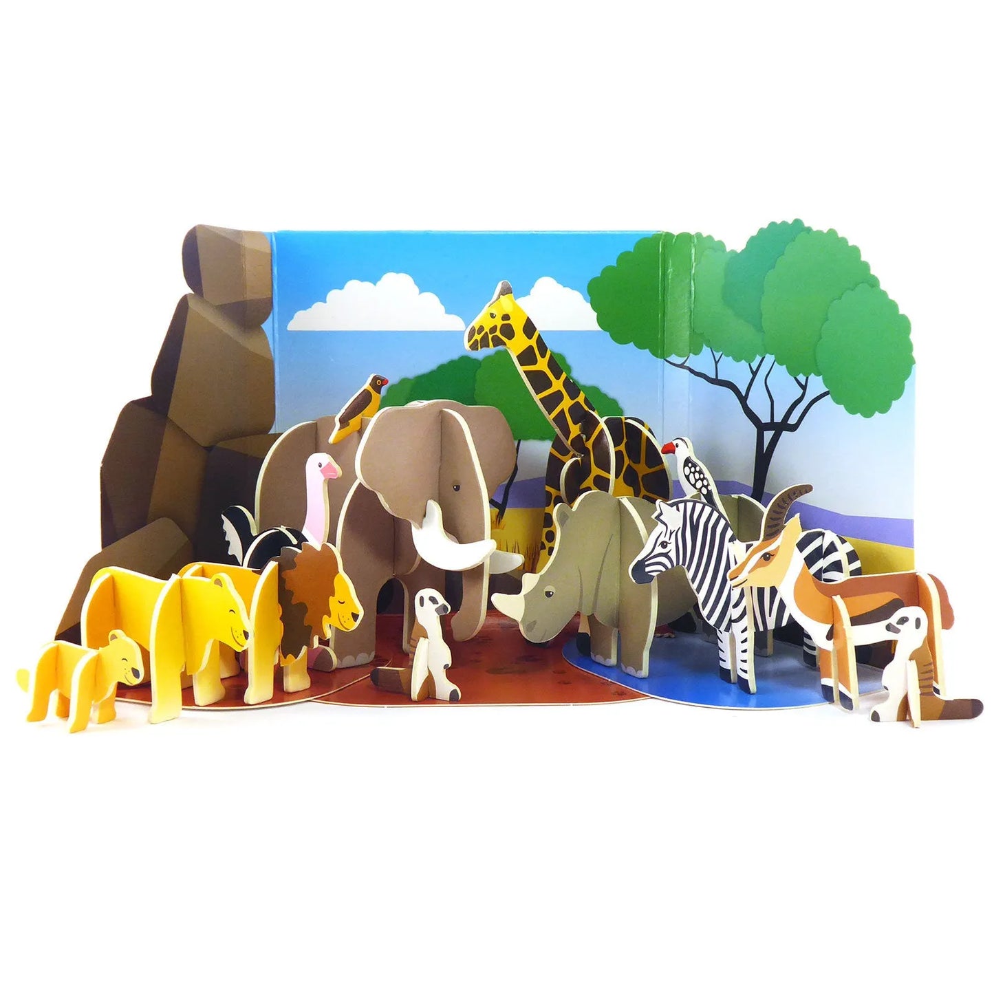Playpress Toys Savannah Animals Playset