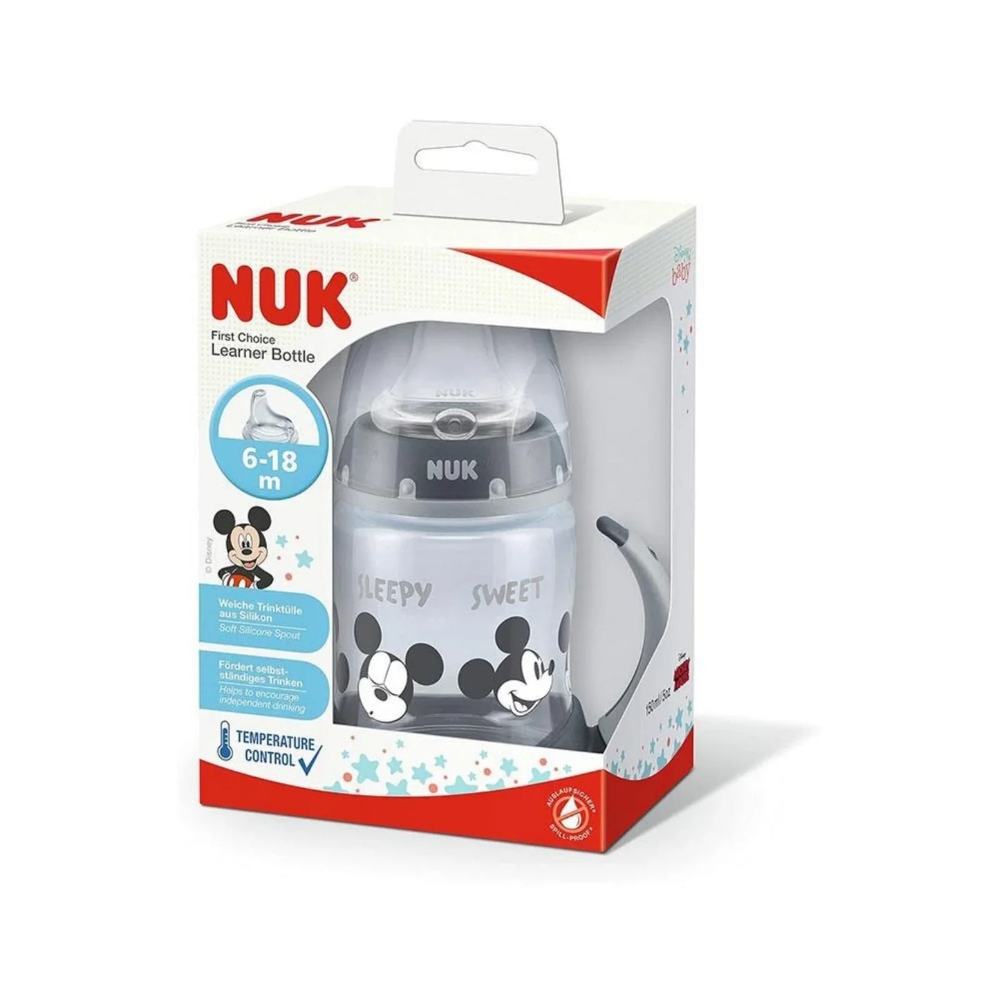 NUK Disney Mickey Mouse Learner Bottle with Spout 6-18 months 150ml