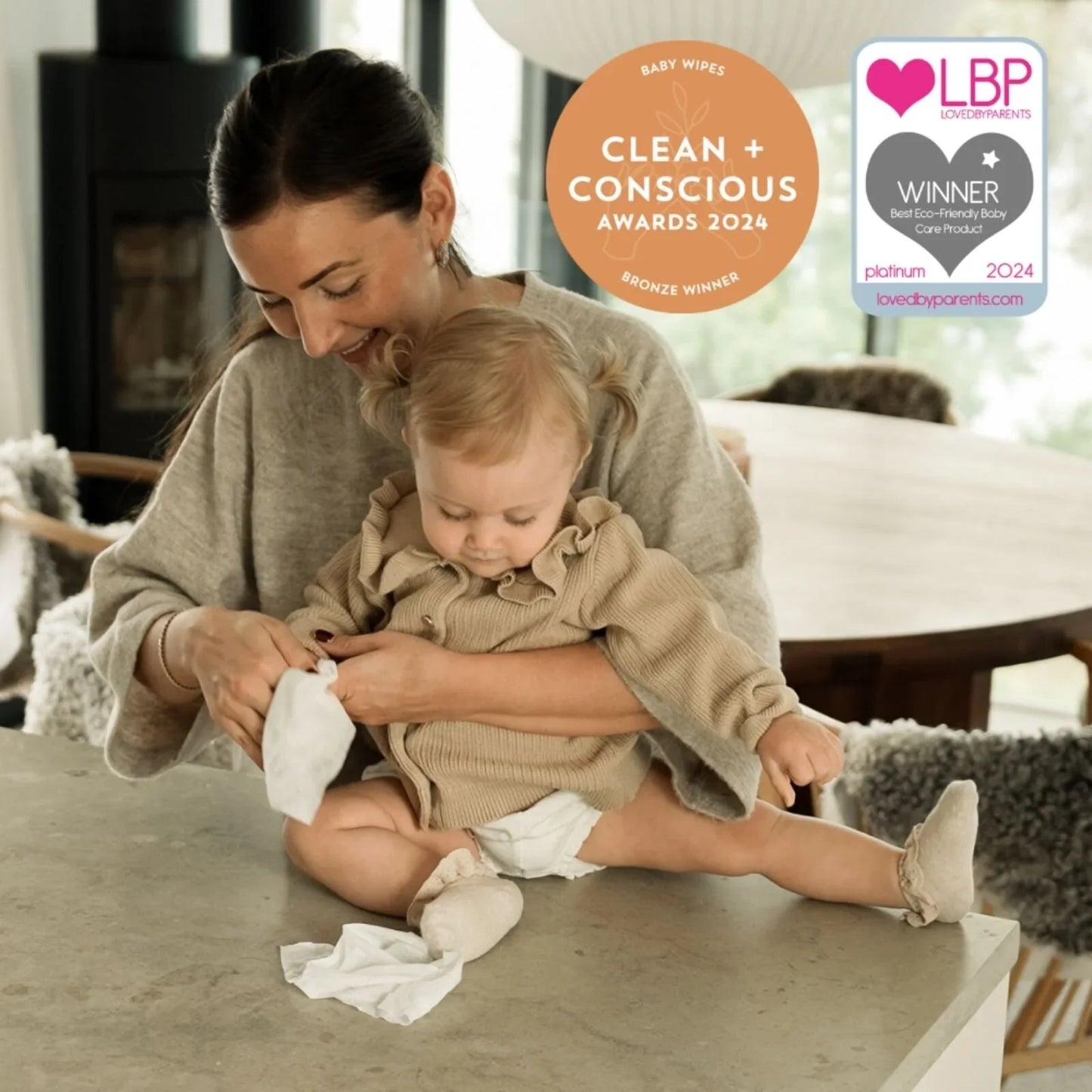 Naty Compostable XXL Baby Wipes 50 pcs