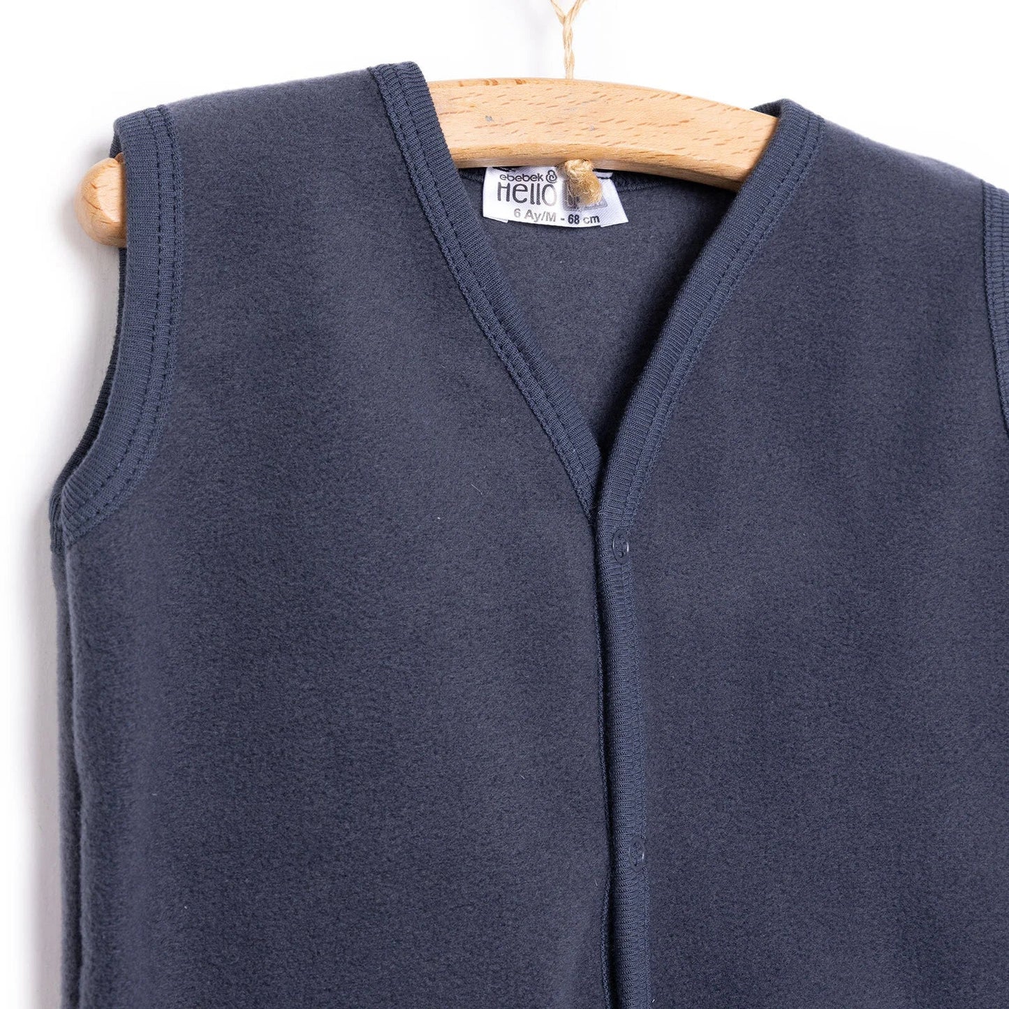 HelloBaby Basic Fleece Vest - Dark Grey