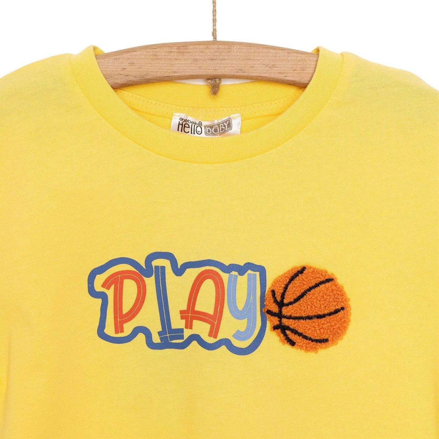 HelloBaby Motto Boy T-shirt & Short - Yellow