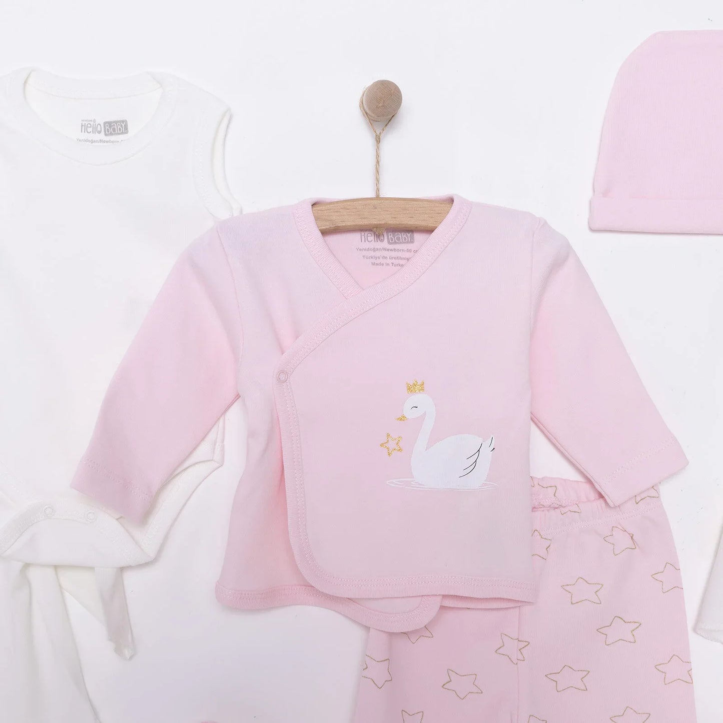 HelloBaby Newborn 10 pcs Starter Set - Pink