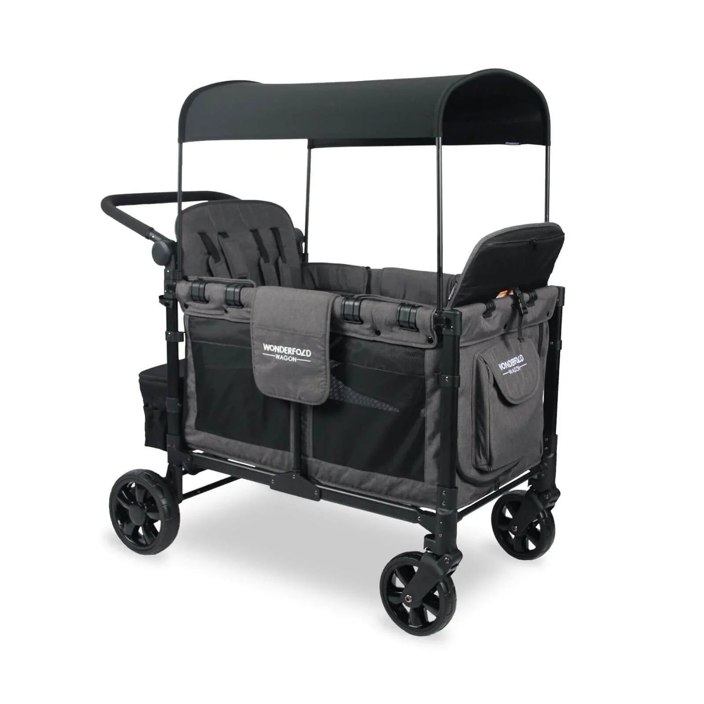 Wonderfold Wagon W4 Elite Quad Stroller Wagon - Charcoal Grey