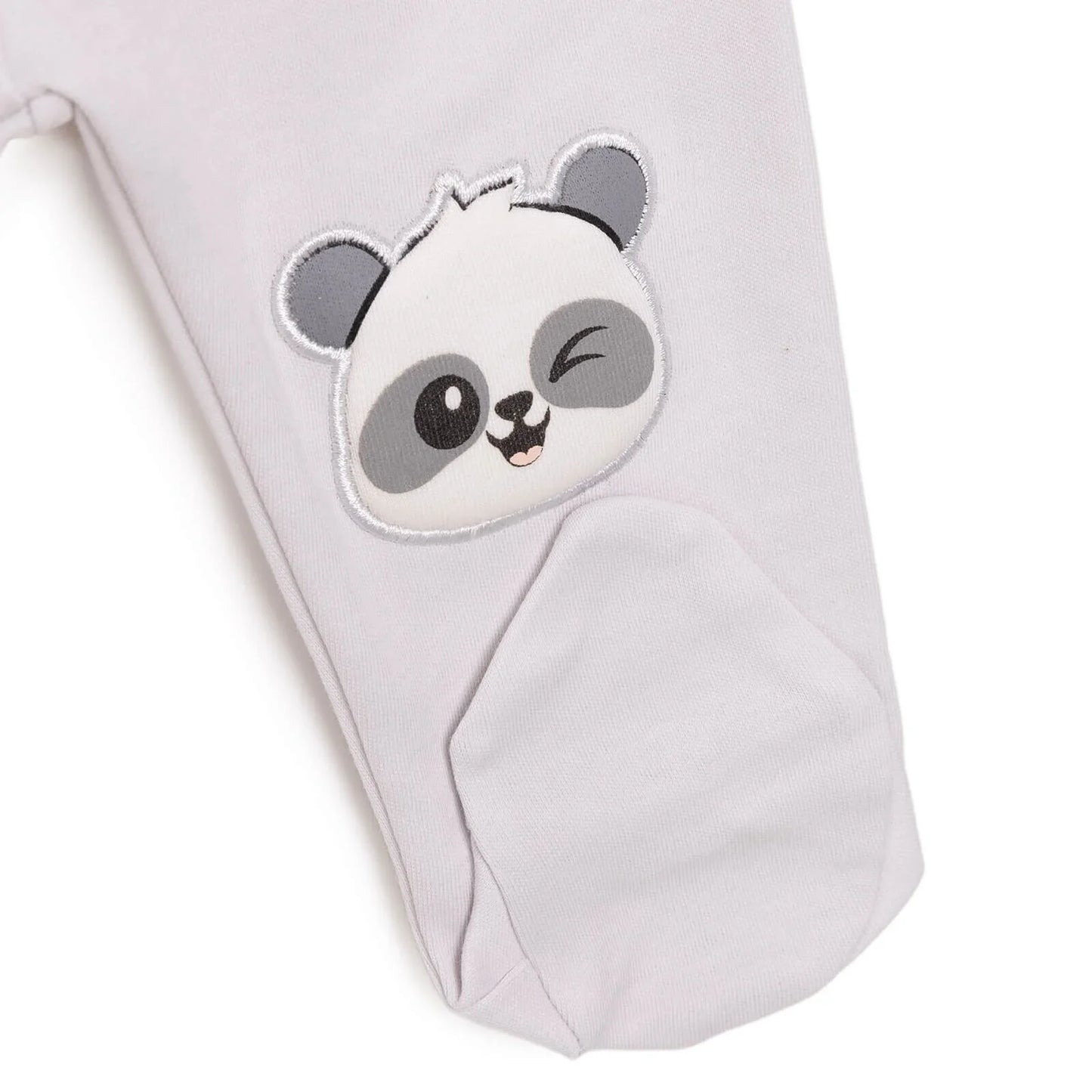 HelloBaby Newborn Baby Boy Joggers with Feet - Light Grey