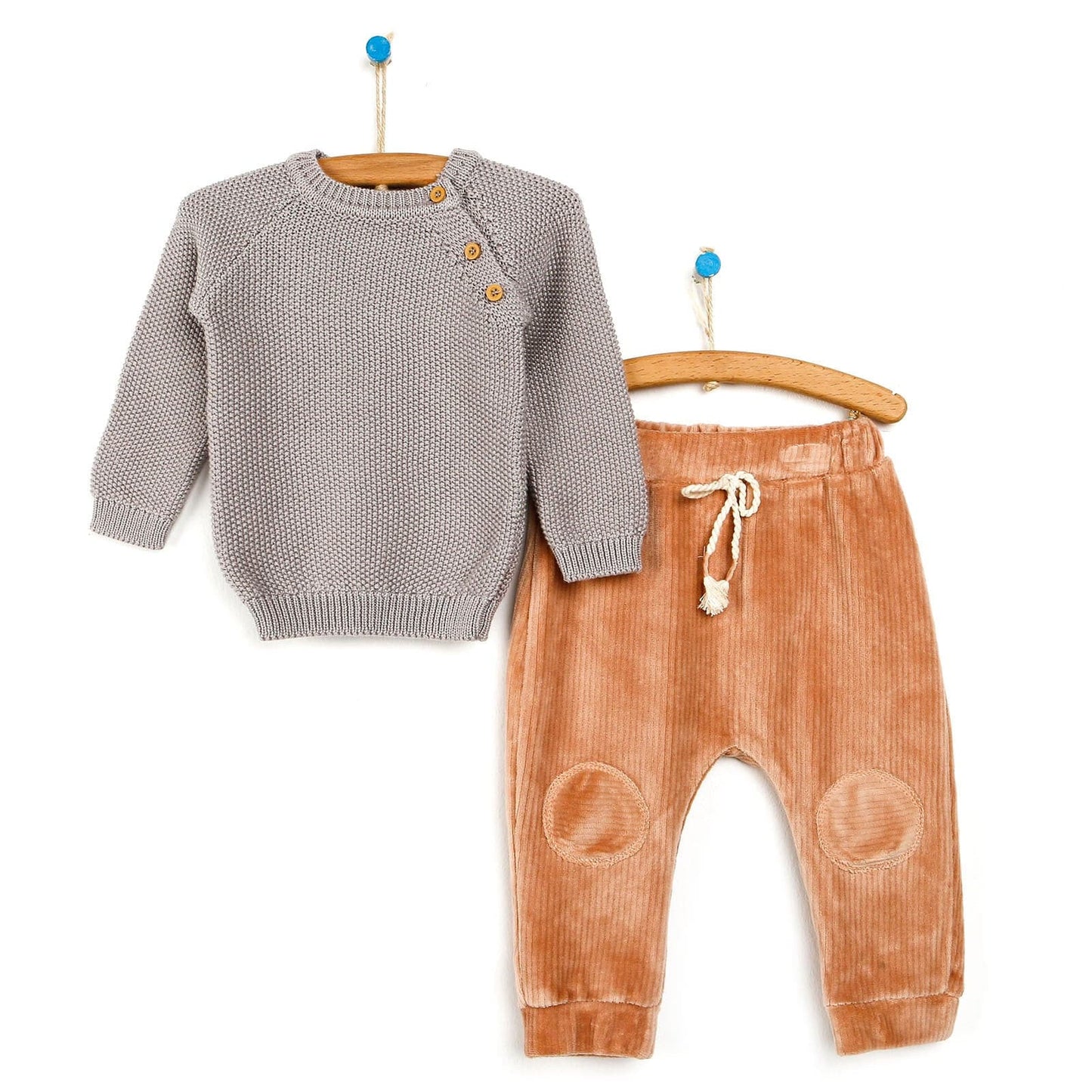HelloBaby Sweater-Pants - Mink