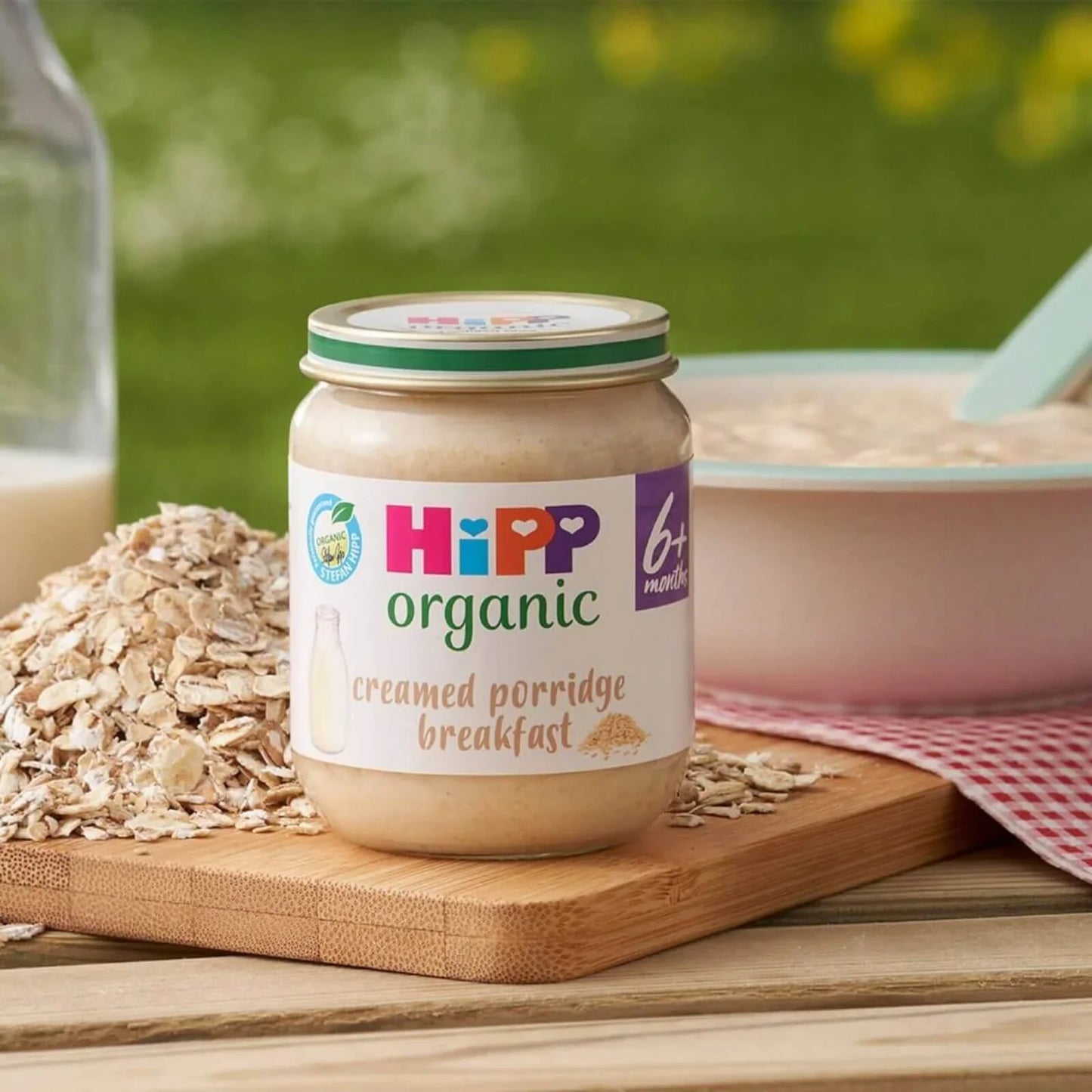 HiPP Organic Creamed Porridge Breakfast Baby Food Jar 6+ months 125g