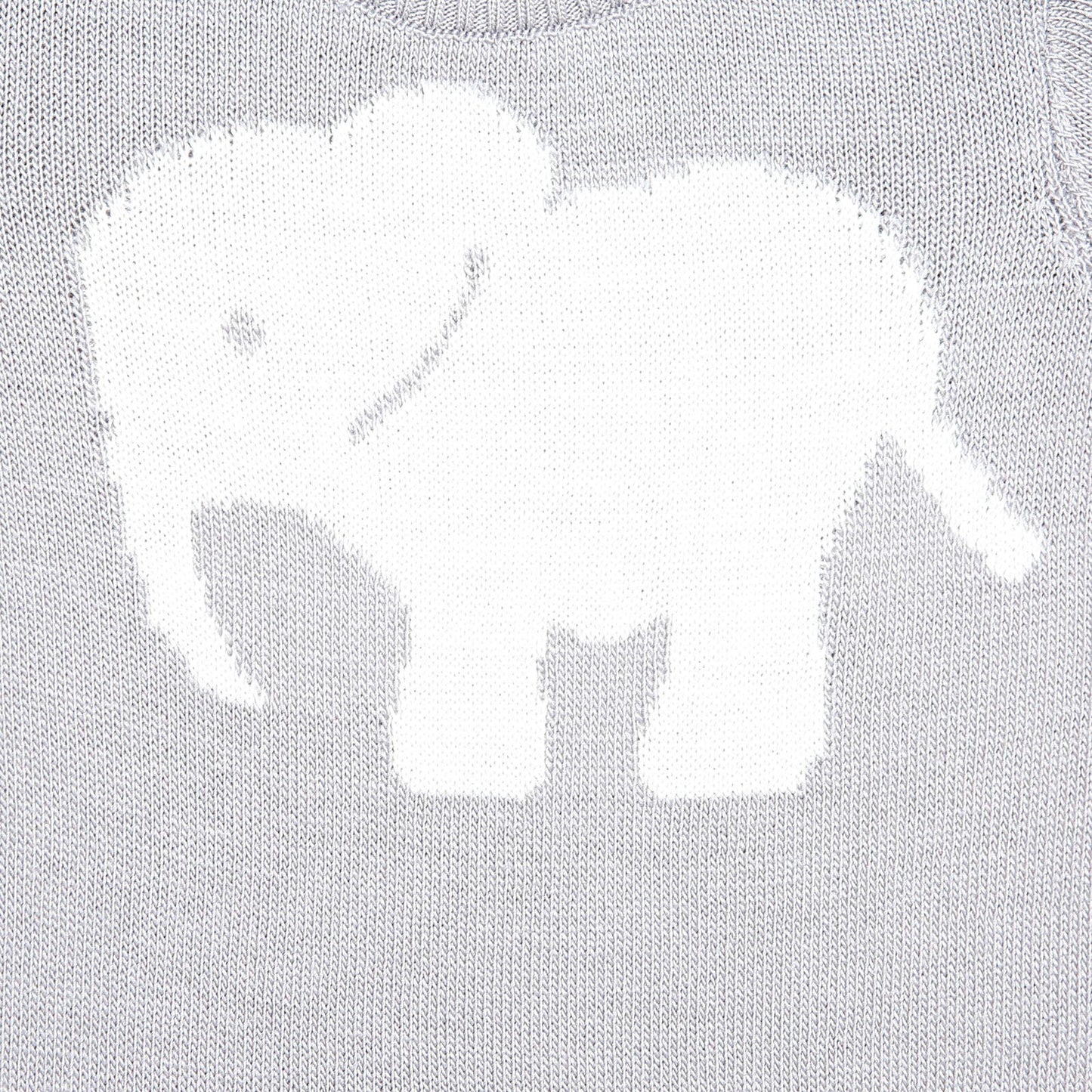 HelloBaby Newborn Knit Baby Elephant Jumpsuit - Grey