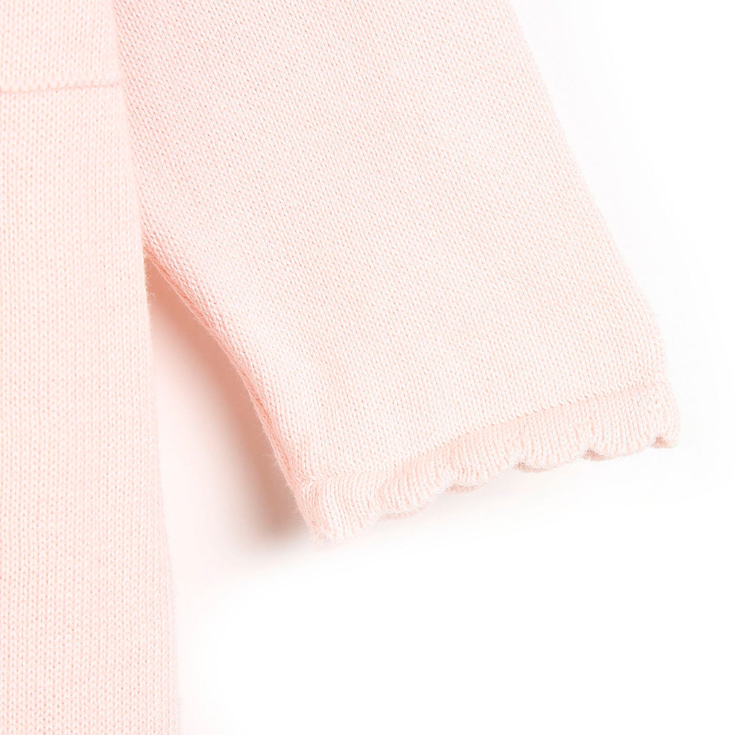 HelloBaby Newborn Knit Ruffled Jumpsuit - Salmon