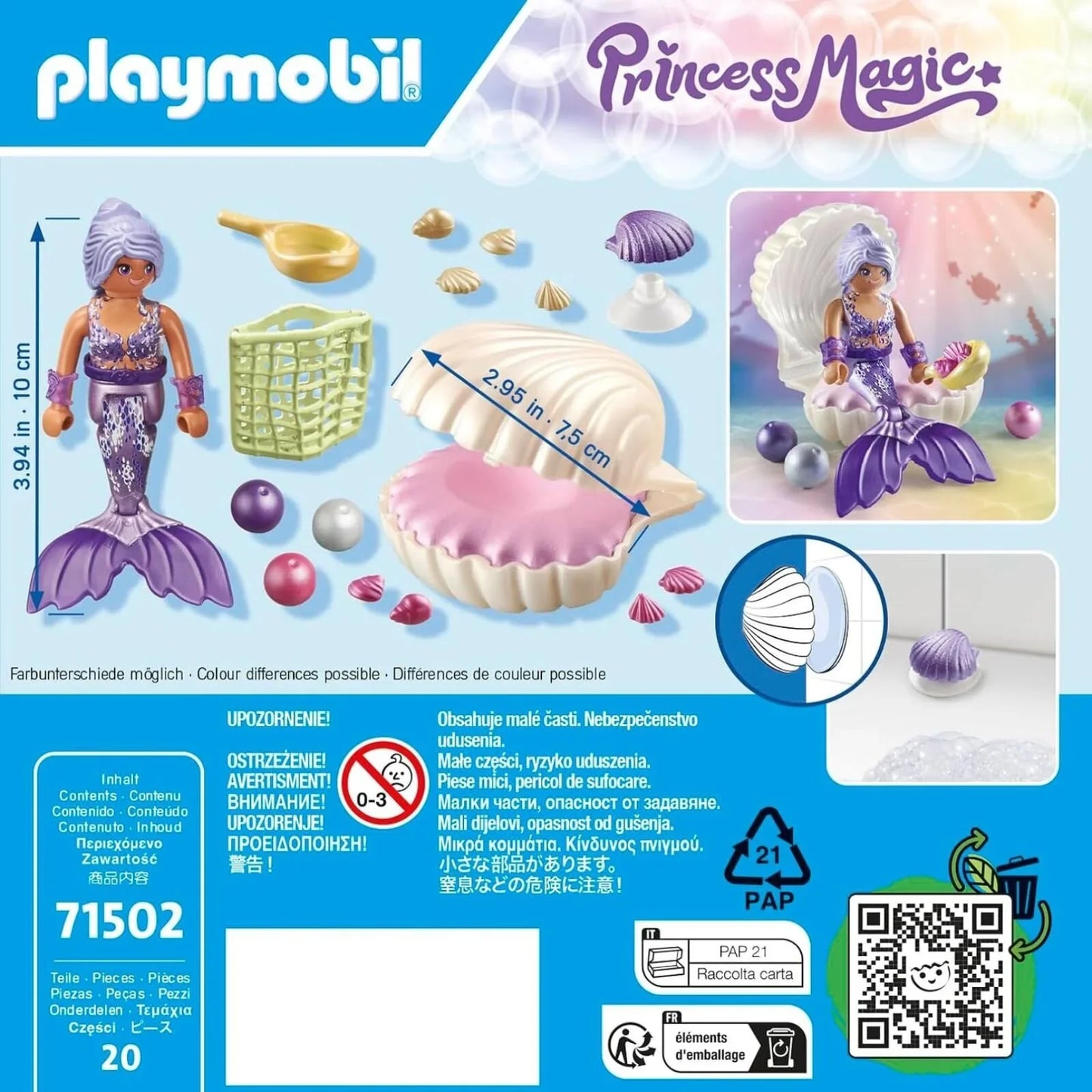 Playmobil Princess Magic 71502 Mermaid with Pearl Seashell