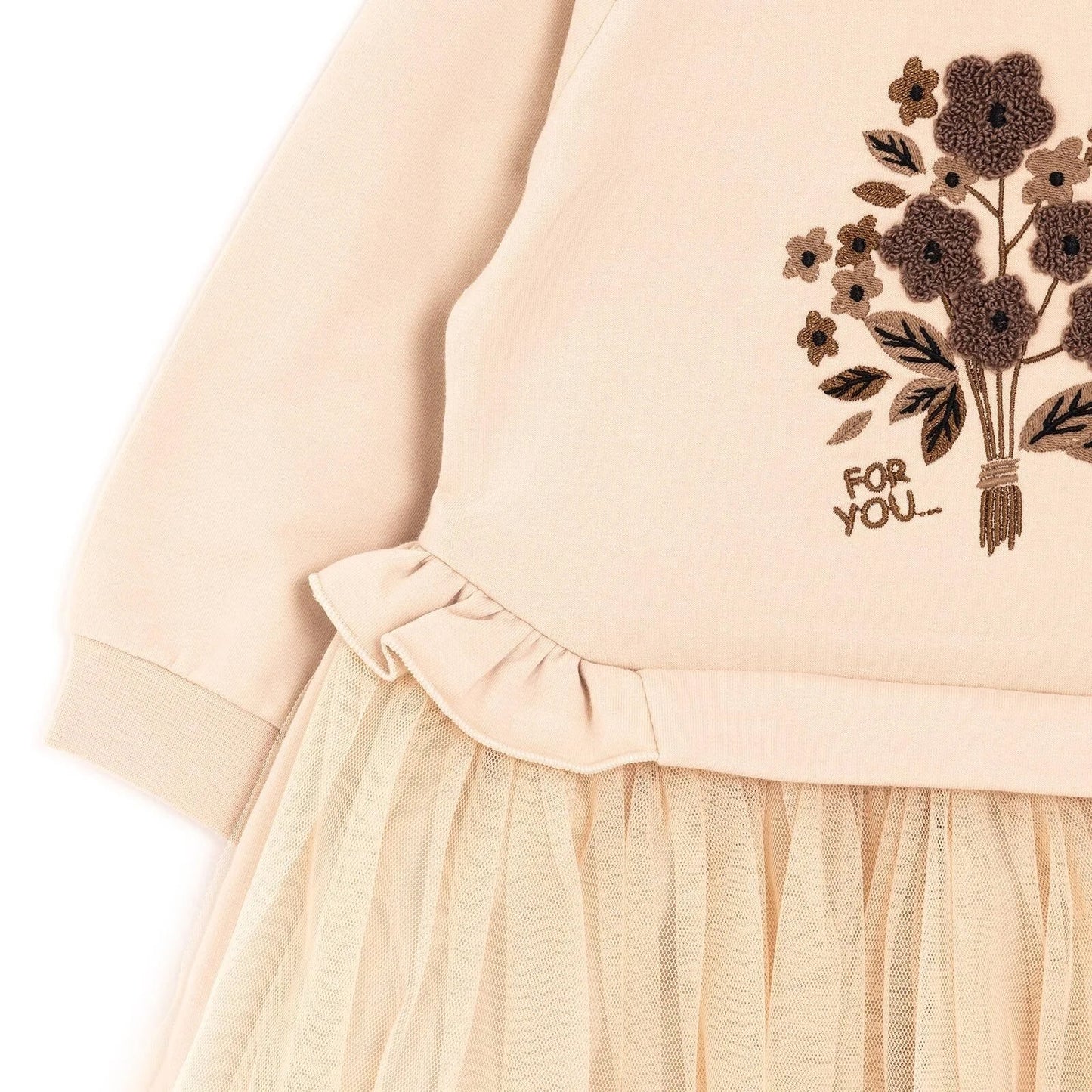 BabyZ Pretty Girl Girl Sweatshirt - Beige