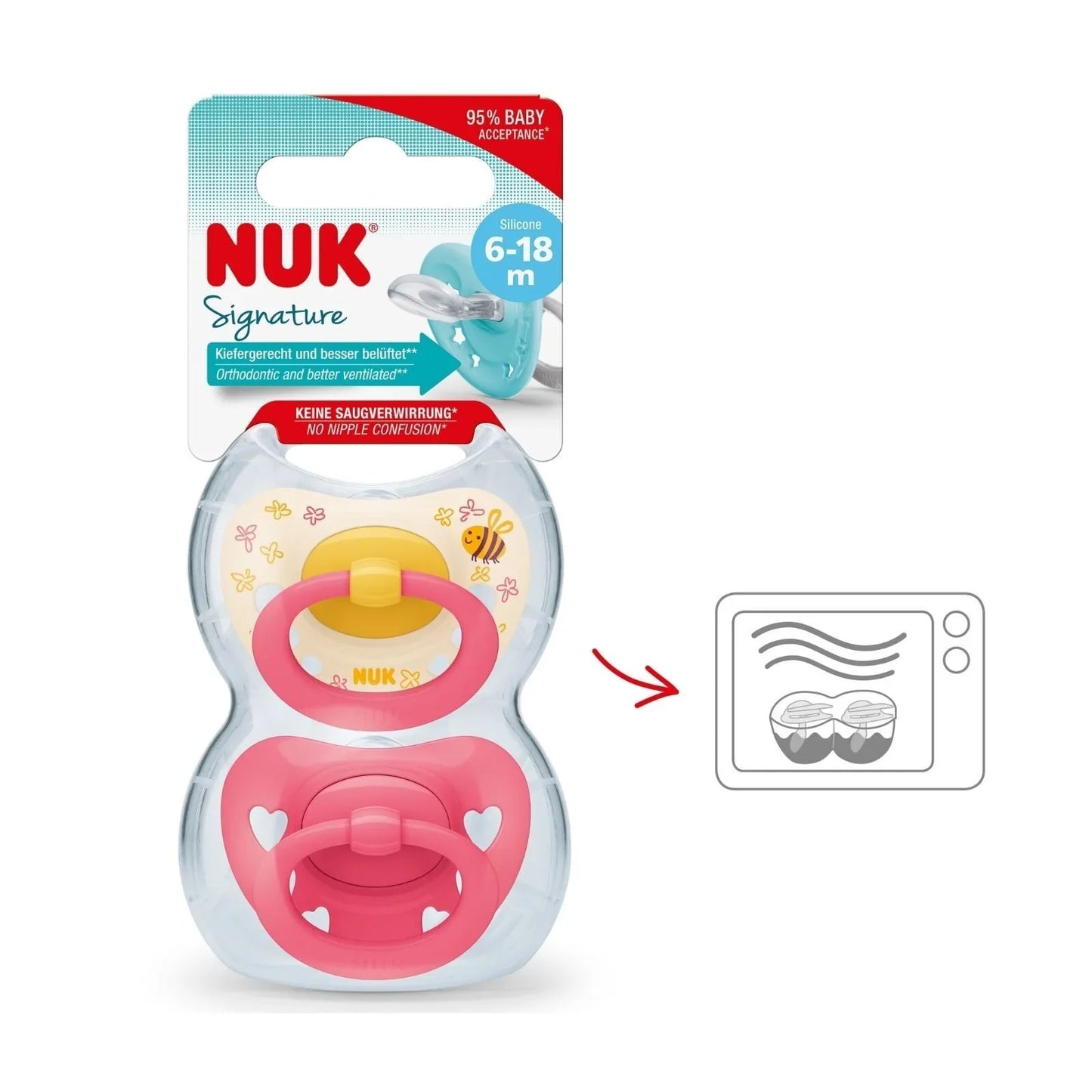 NUK Signature Soother 6-18 months Pack of 2
