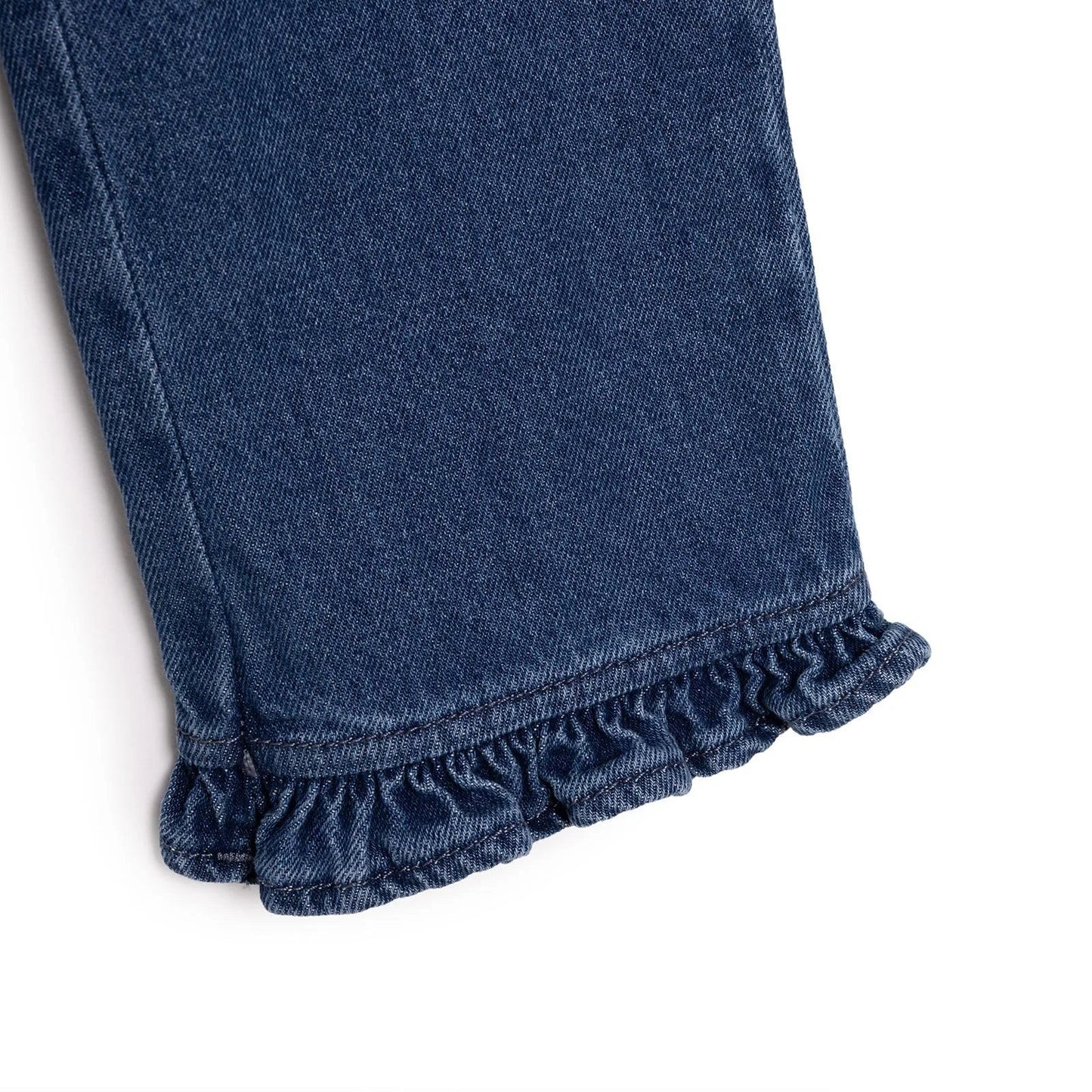 HelloBaby Tulip Girl Denim Pants - Navy Blue