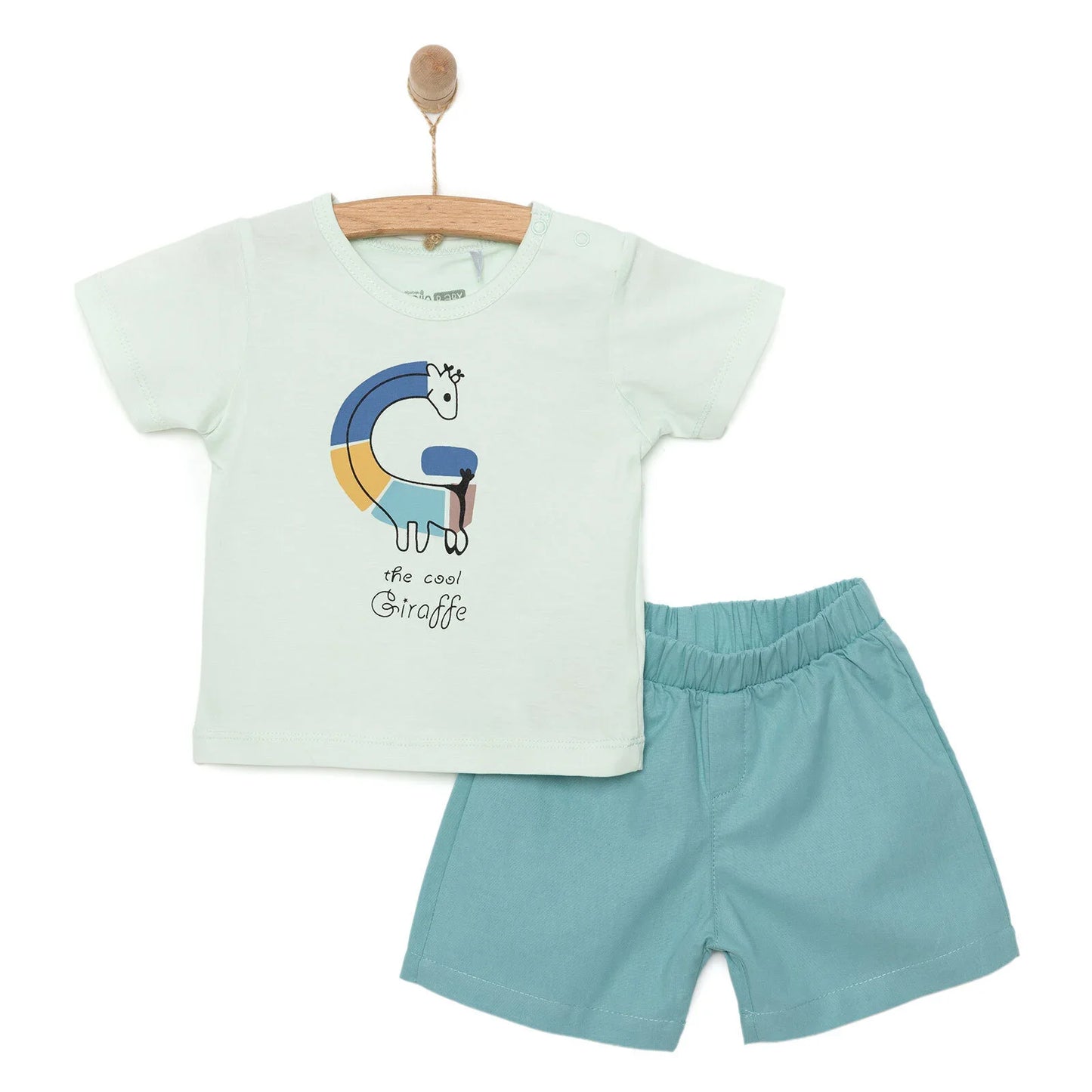 HelloBaby Boy T-shirt & Short - Turquois