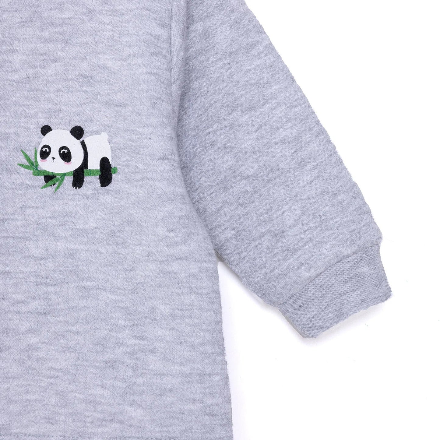 HelloBaby Unisex Quilted Cardigan - Grey Melange