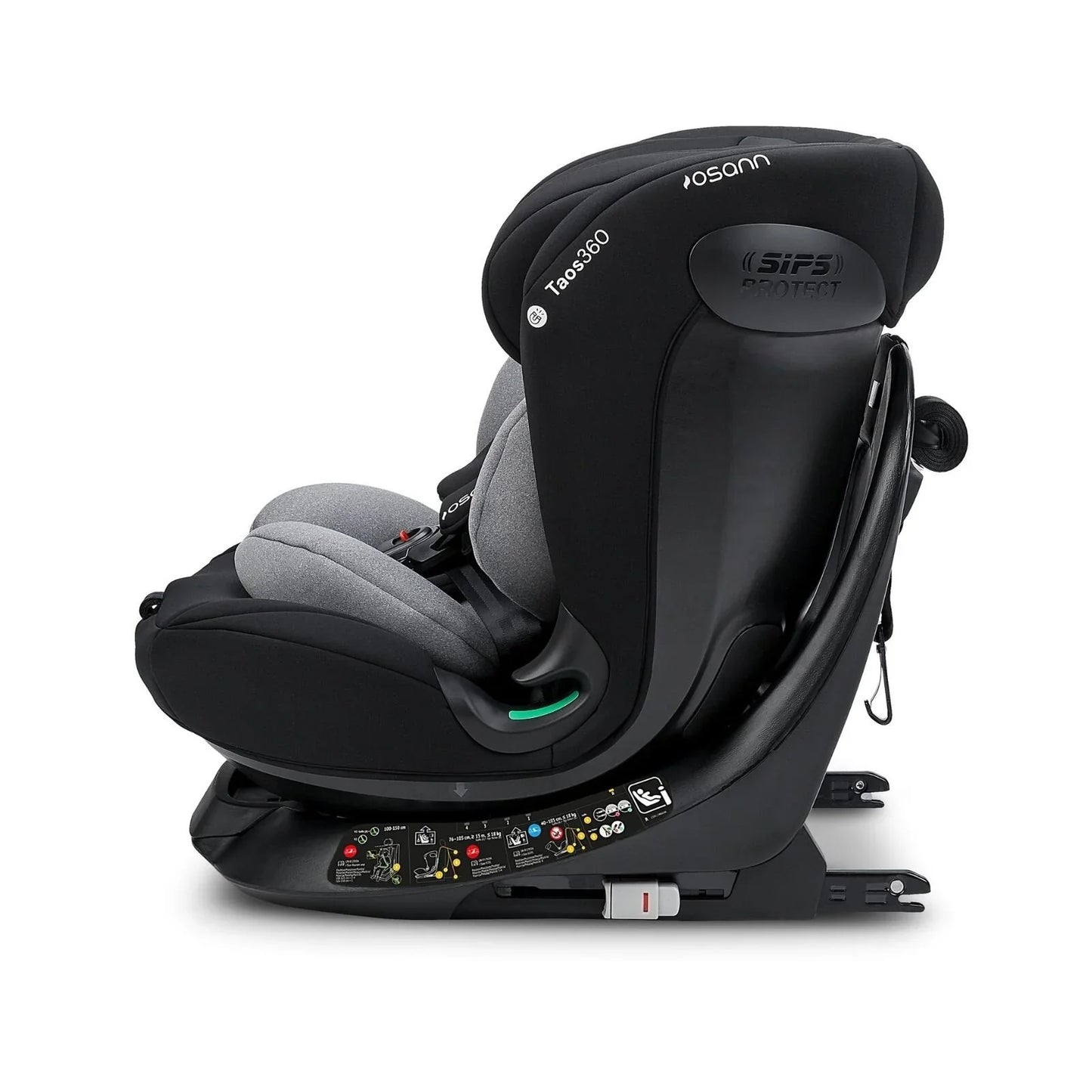 Osann Taos360 ECE R129/04 Car Seat - Black Grey