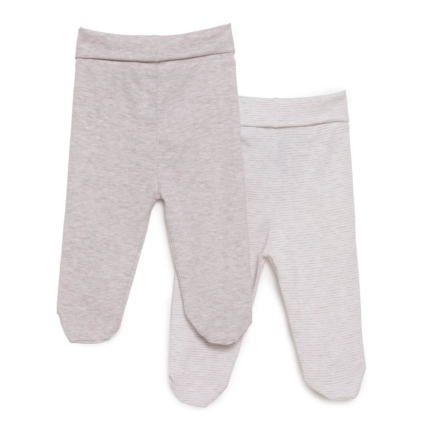 HelloBaby Unisex 2 Piece Footed Bottom - Beige