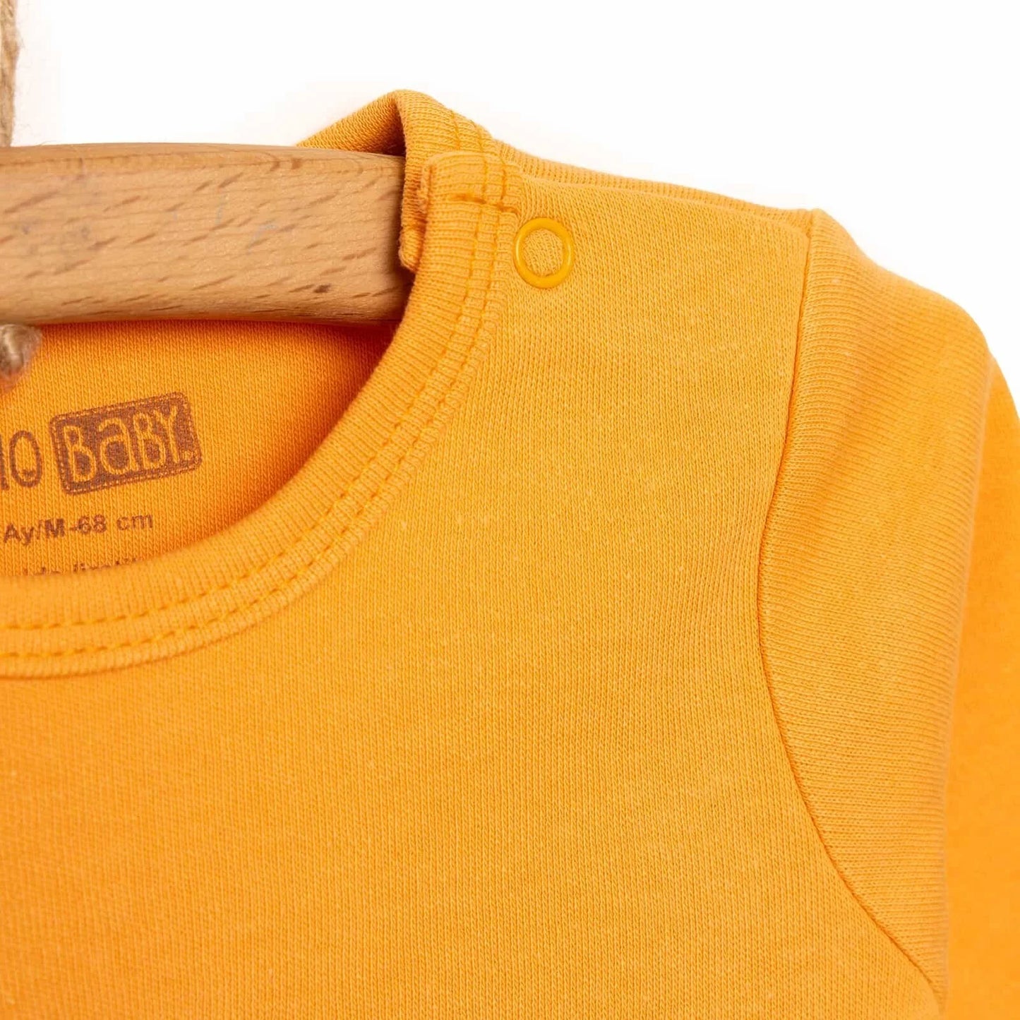 HelloBaby Boy Long Sleeve Bodysuit - Orange