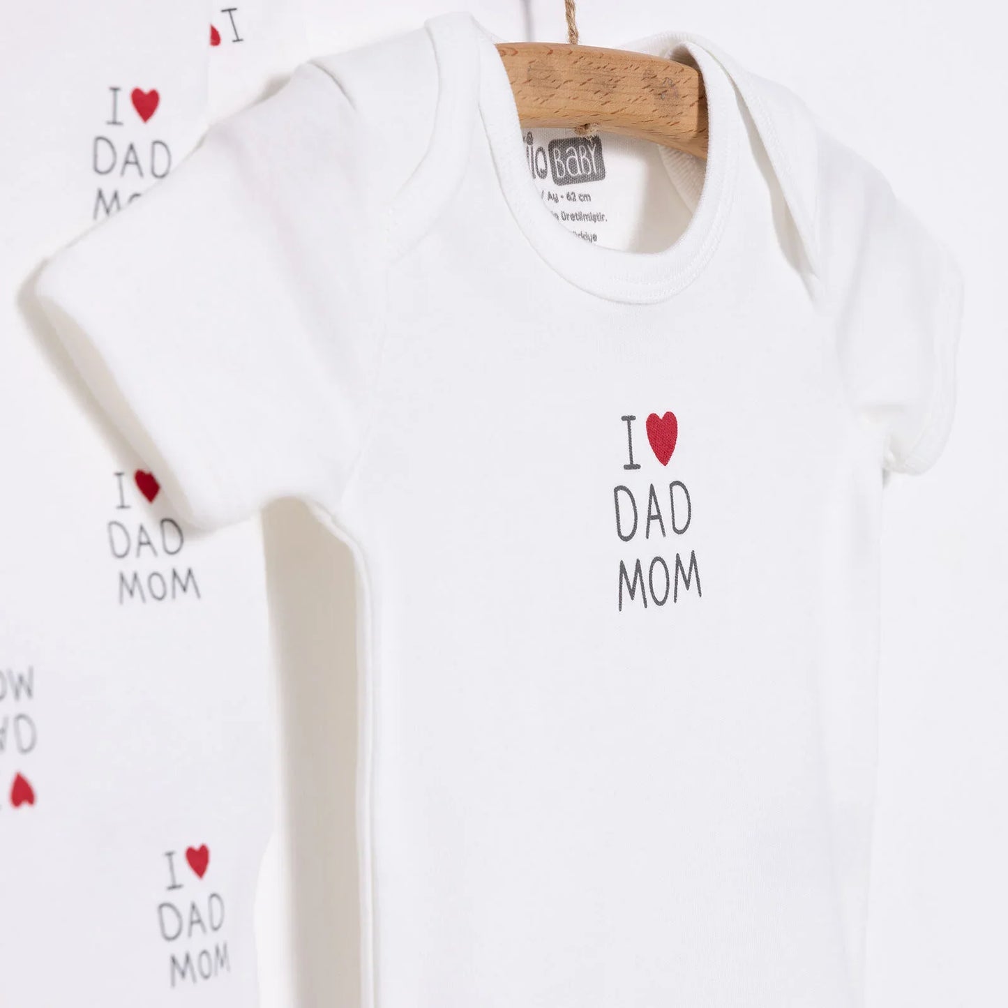 HelloBaby Newborn Baby Mom&Dad Jumpsuit- - Ecru