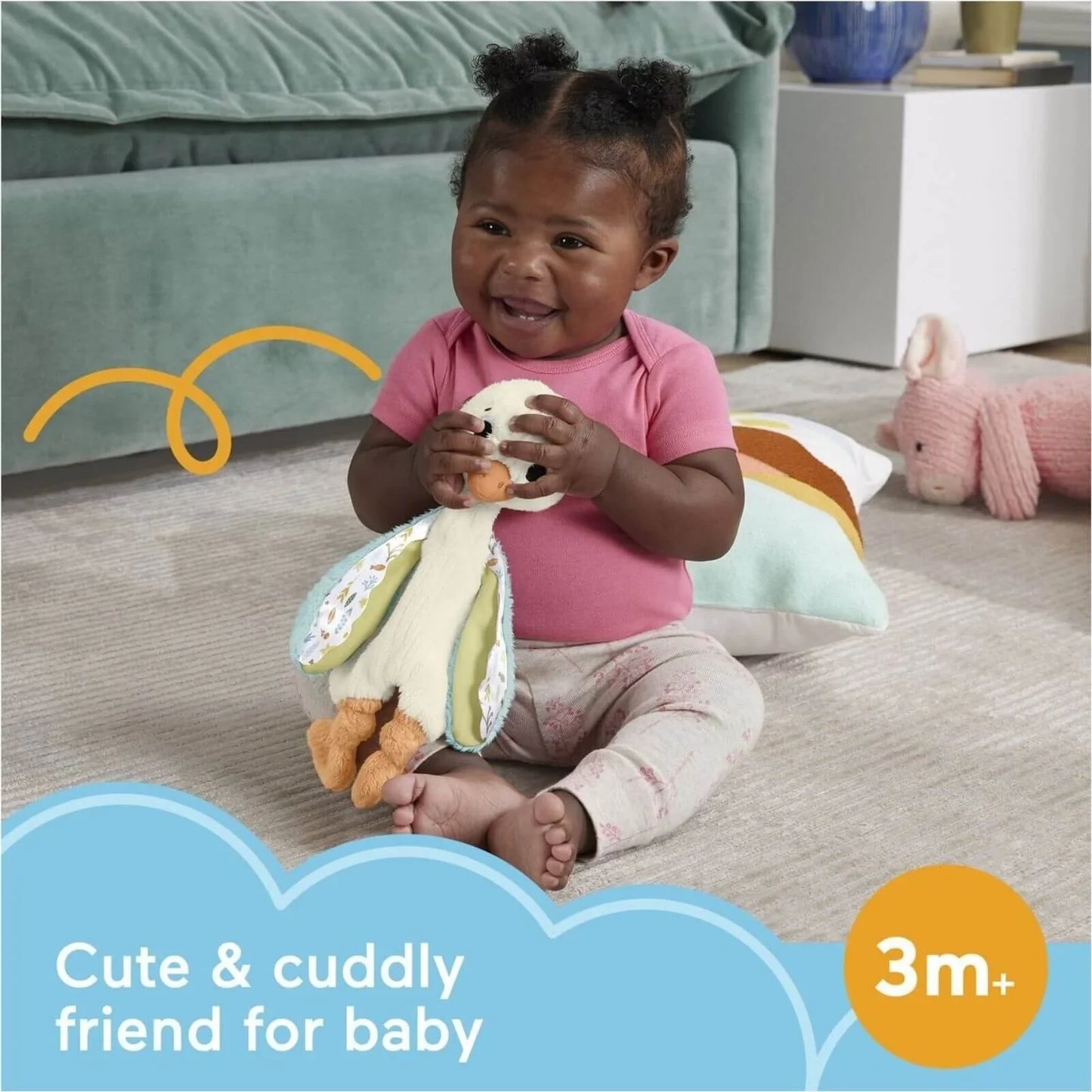 Fisher Price Sensimals Goose Comforter