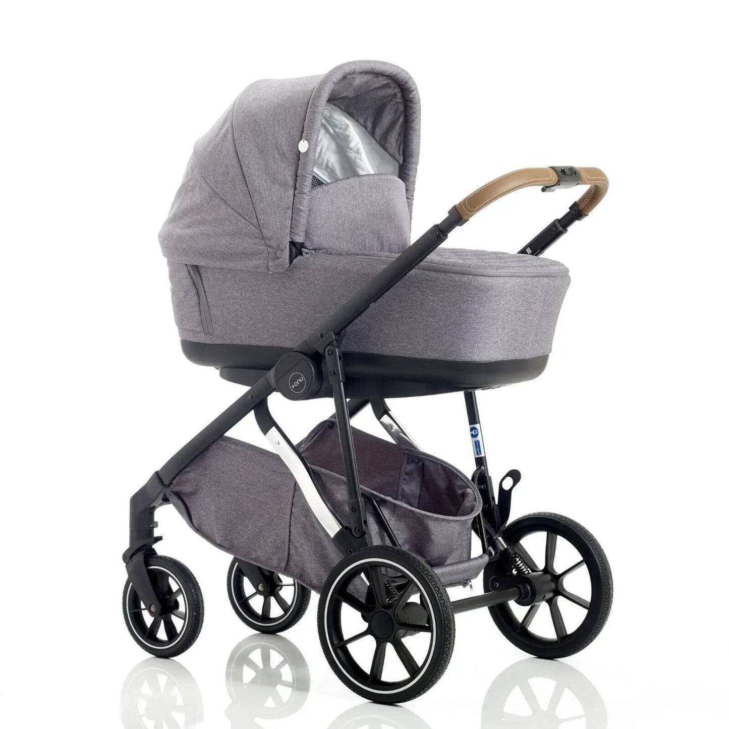 Mee-Go UNO Plus 3-in-1 with ISOFIX Base Travel System - Grey/Chrome