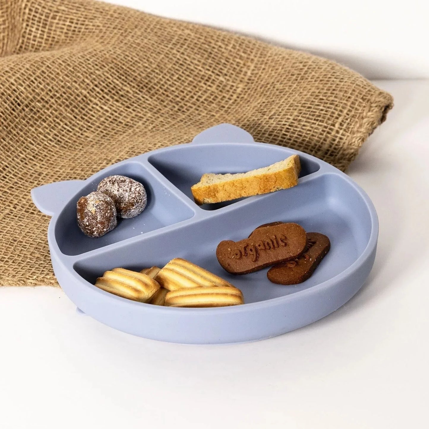 baby plus Silicone Suction Plate - Powder Blue