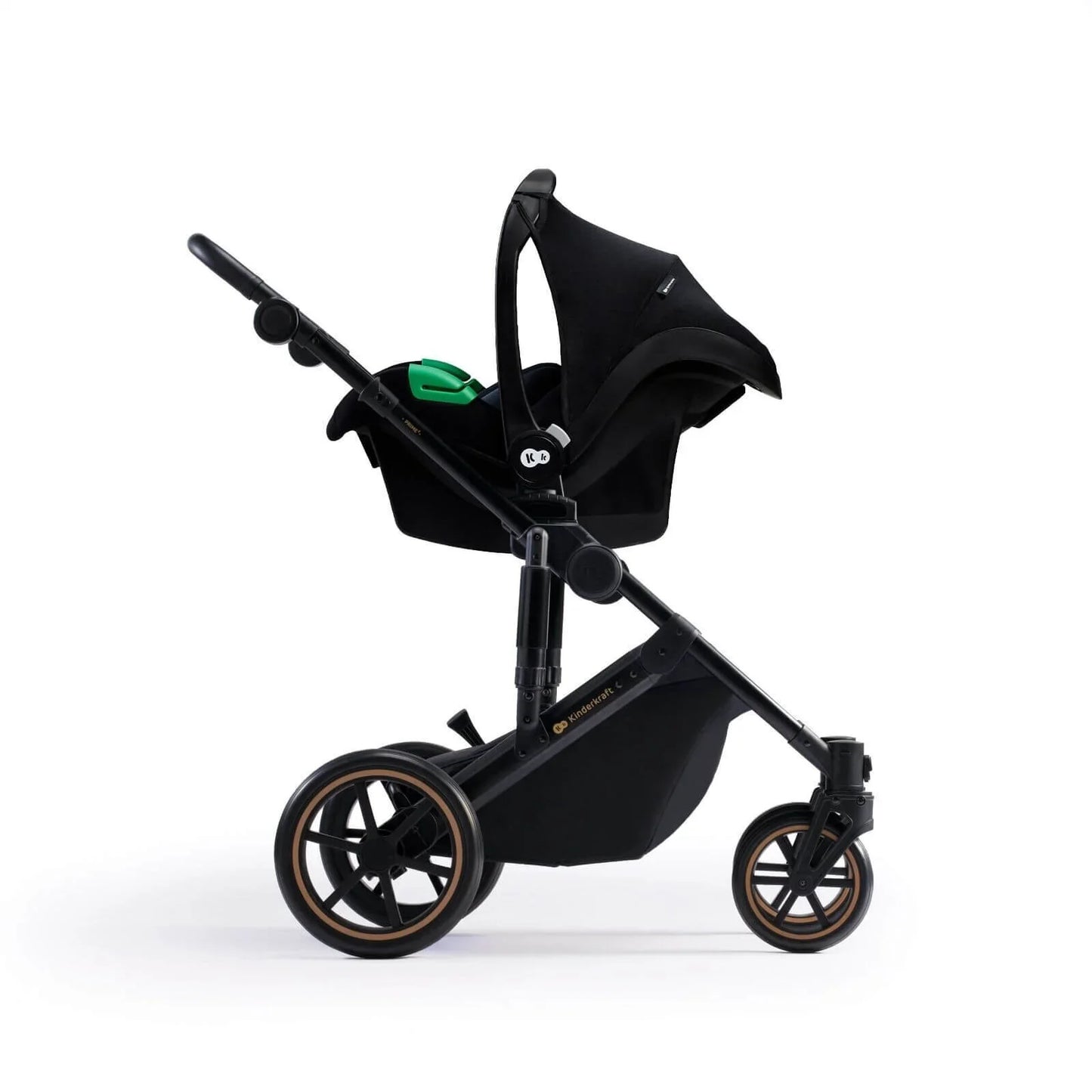Kinderkraft 3-in-1 Mink Pro Prime 2 Travel System with Car Seat - Dark Green