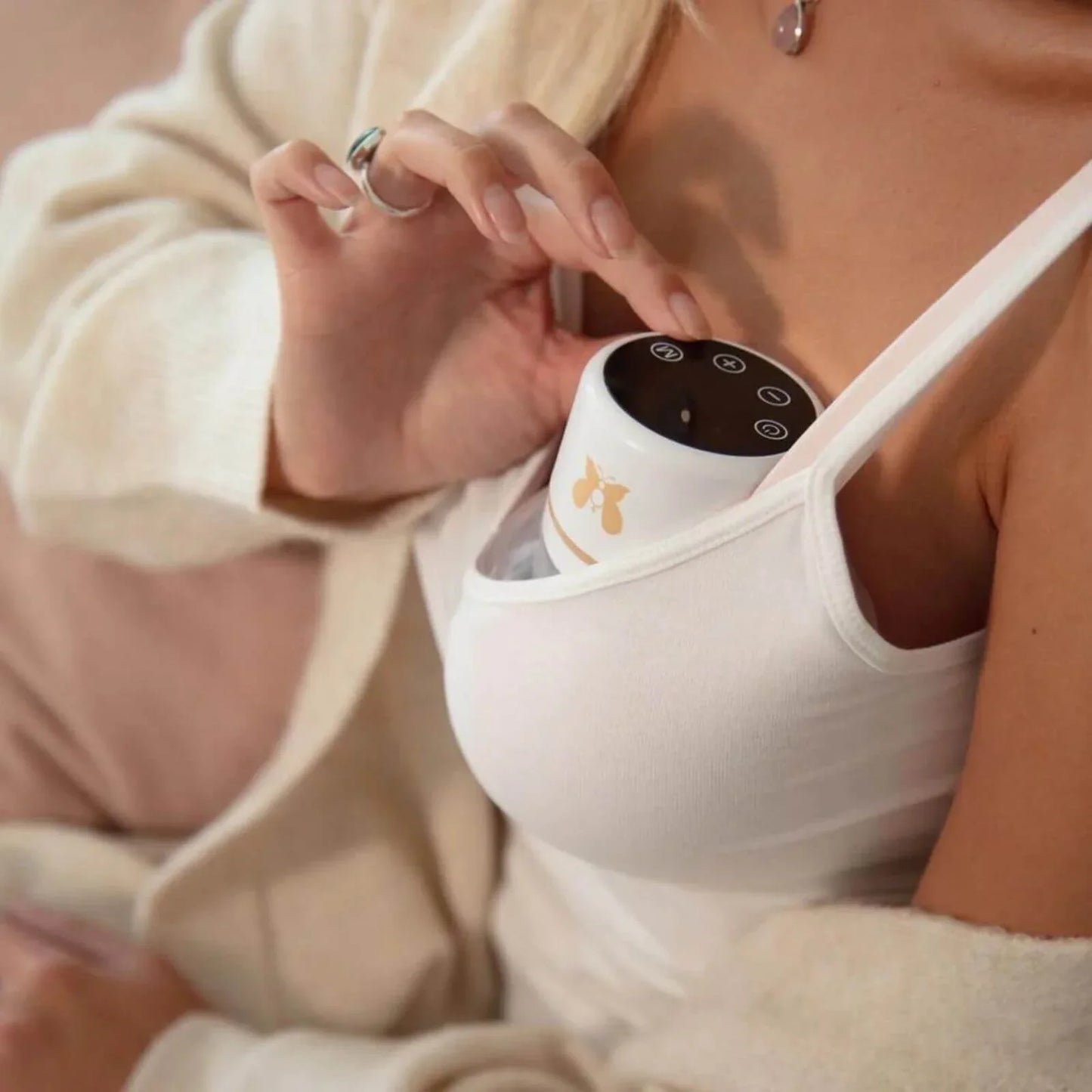 Fraupow Double Wearable Hands Free Breast Pump