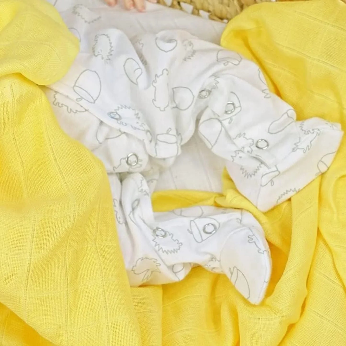 MuslinZ Muslin Squares 70x70cm 6 pcs - Yellow
