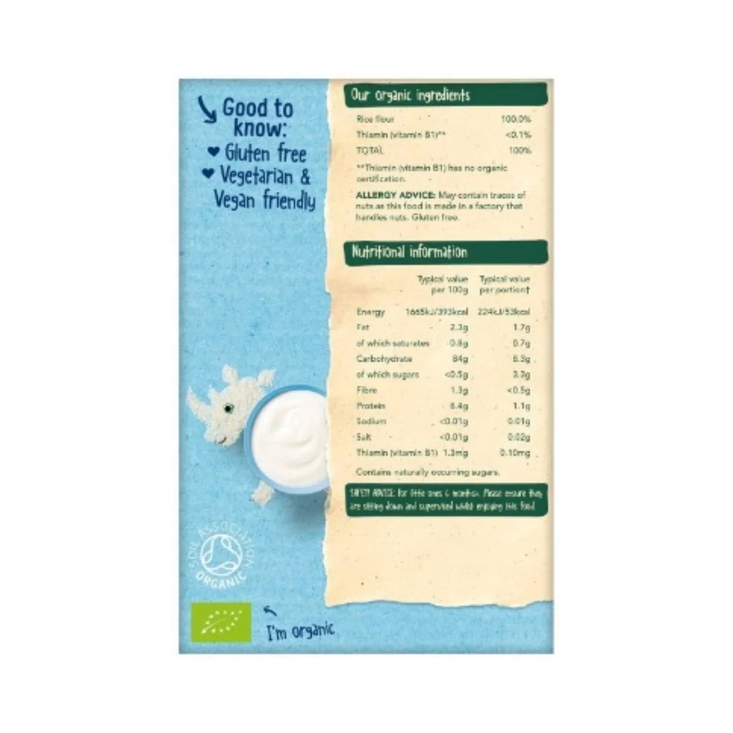 Organix Baby Rice 6+ months 100g