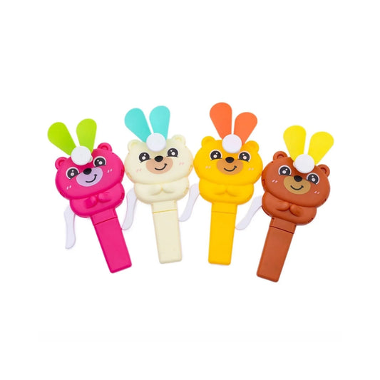 HZTB Teddy Hand Fan Assorted