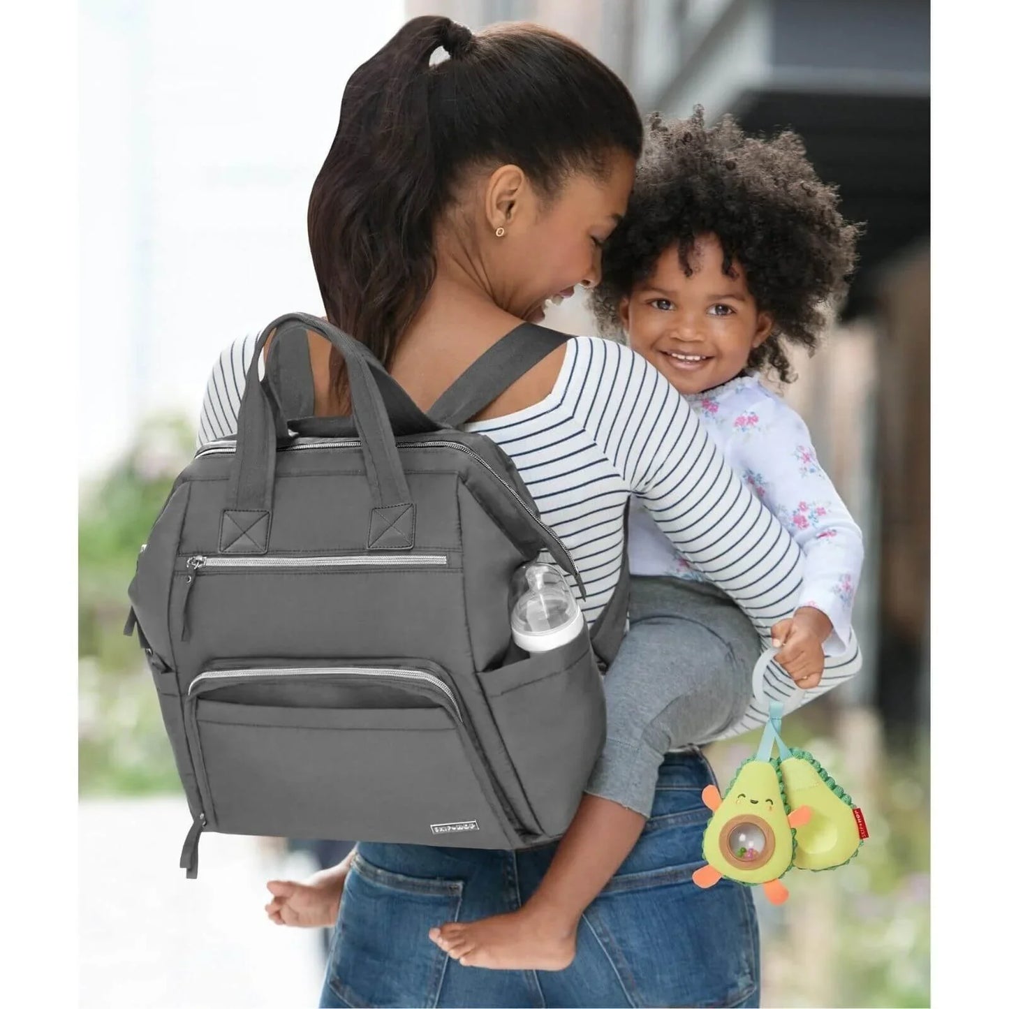 Skip Hop Mainframe Backpack Nappy Bag - Charcoal