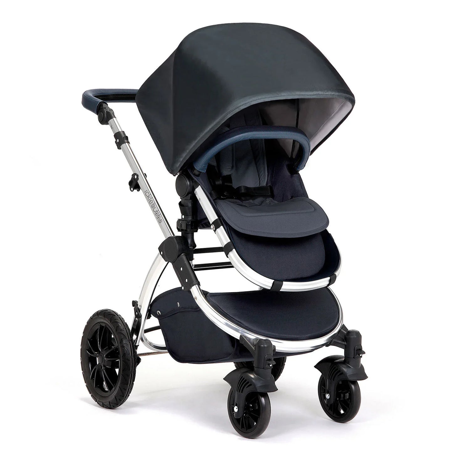 Ickle Bubba Stomp V4 2 In 1 Carrycot & Pushchair - Chrome/Blueberry