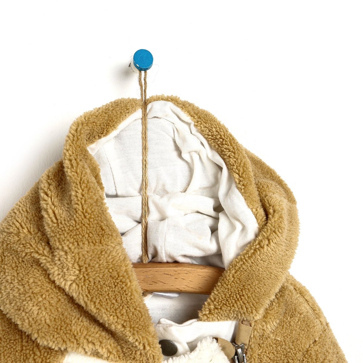 Midimod Newborn Welsoft Kangaroo Footed Jumpsuit - Brown