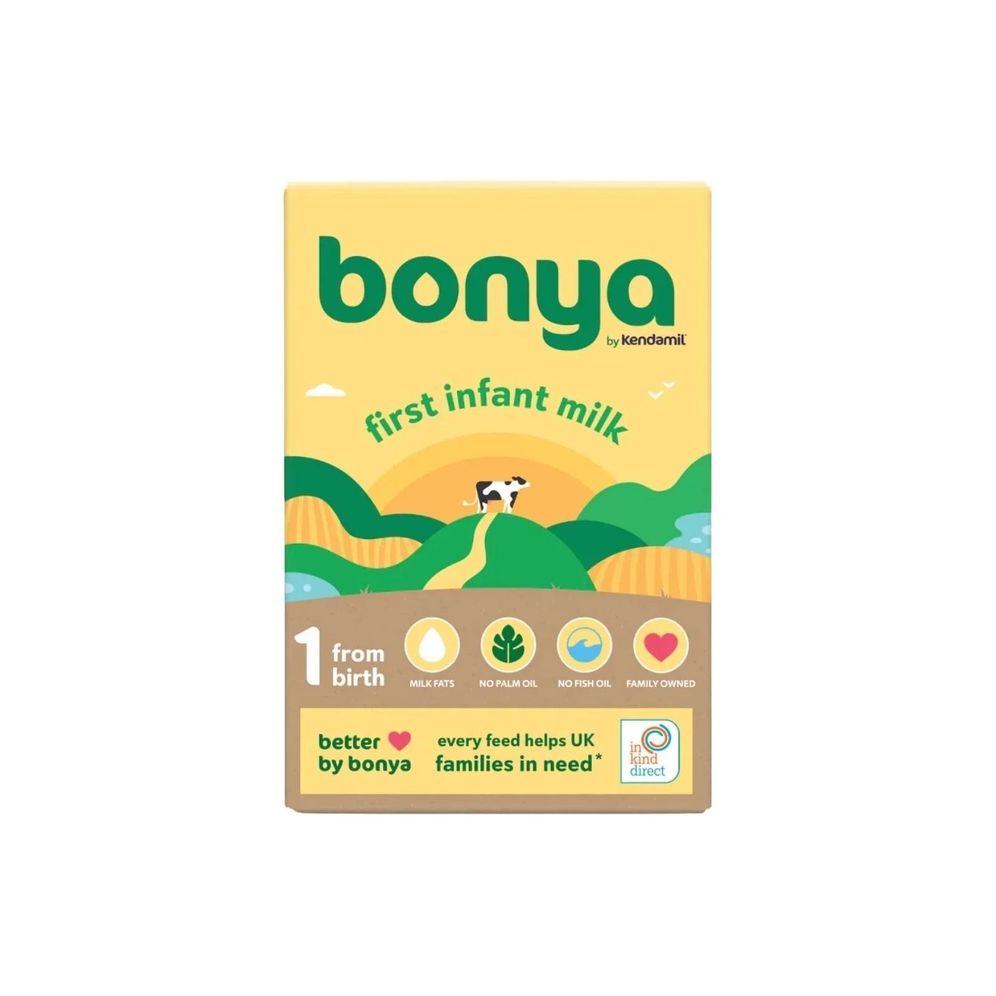 Bonya by Kendamil 1 First Infant Milk Formula from Birth 800g (2x400g)