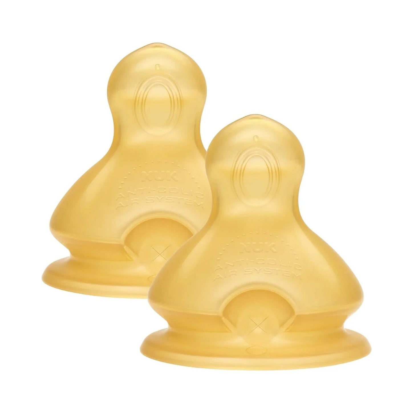 NUK First Choice+ Latex Teats Medium Feed Hole 0-6 months