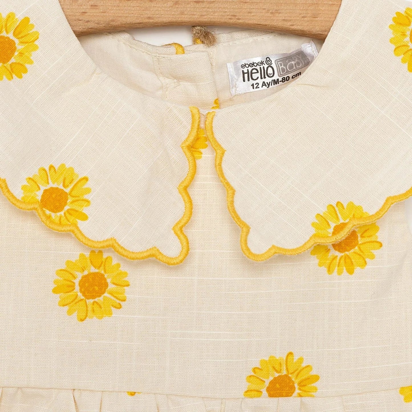 HelloBaby Sun Flower Girl Dress - Ecru