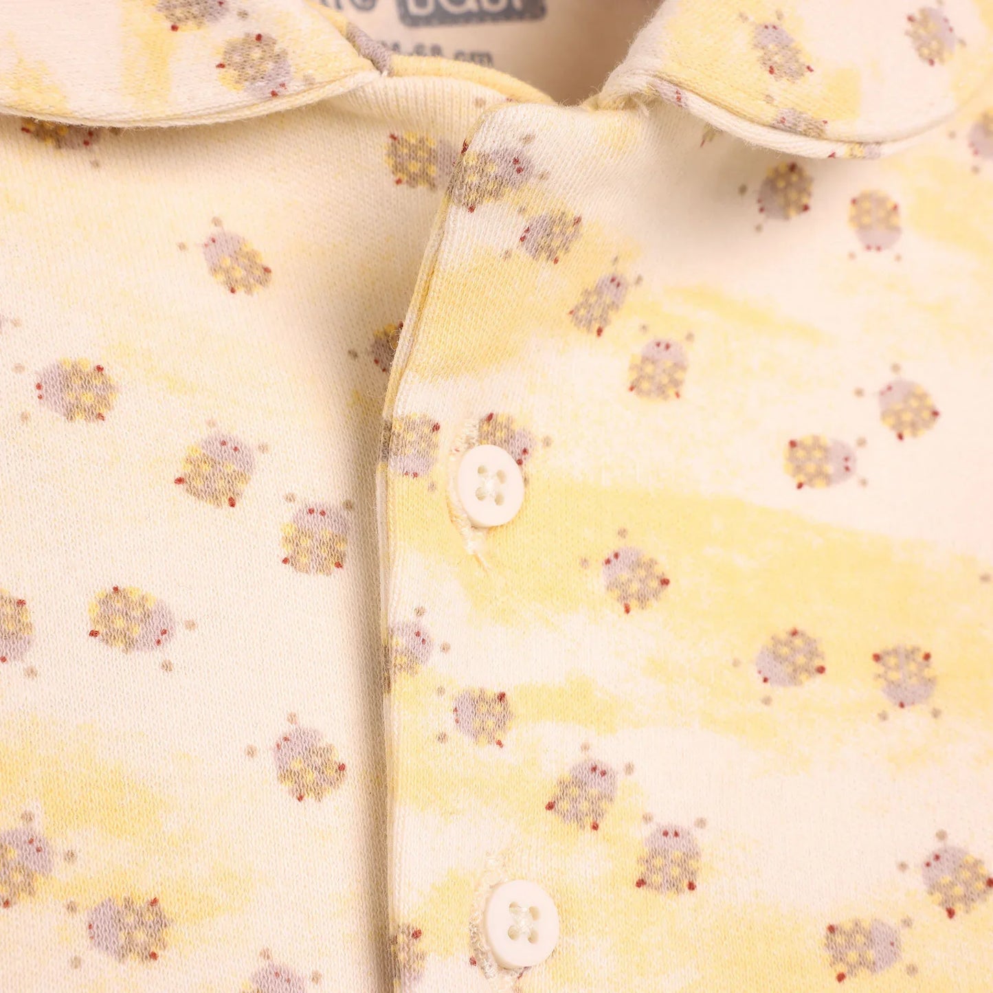 HelloBaby Baby Girl Shirt Collar Pyjamas - Yellow